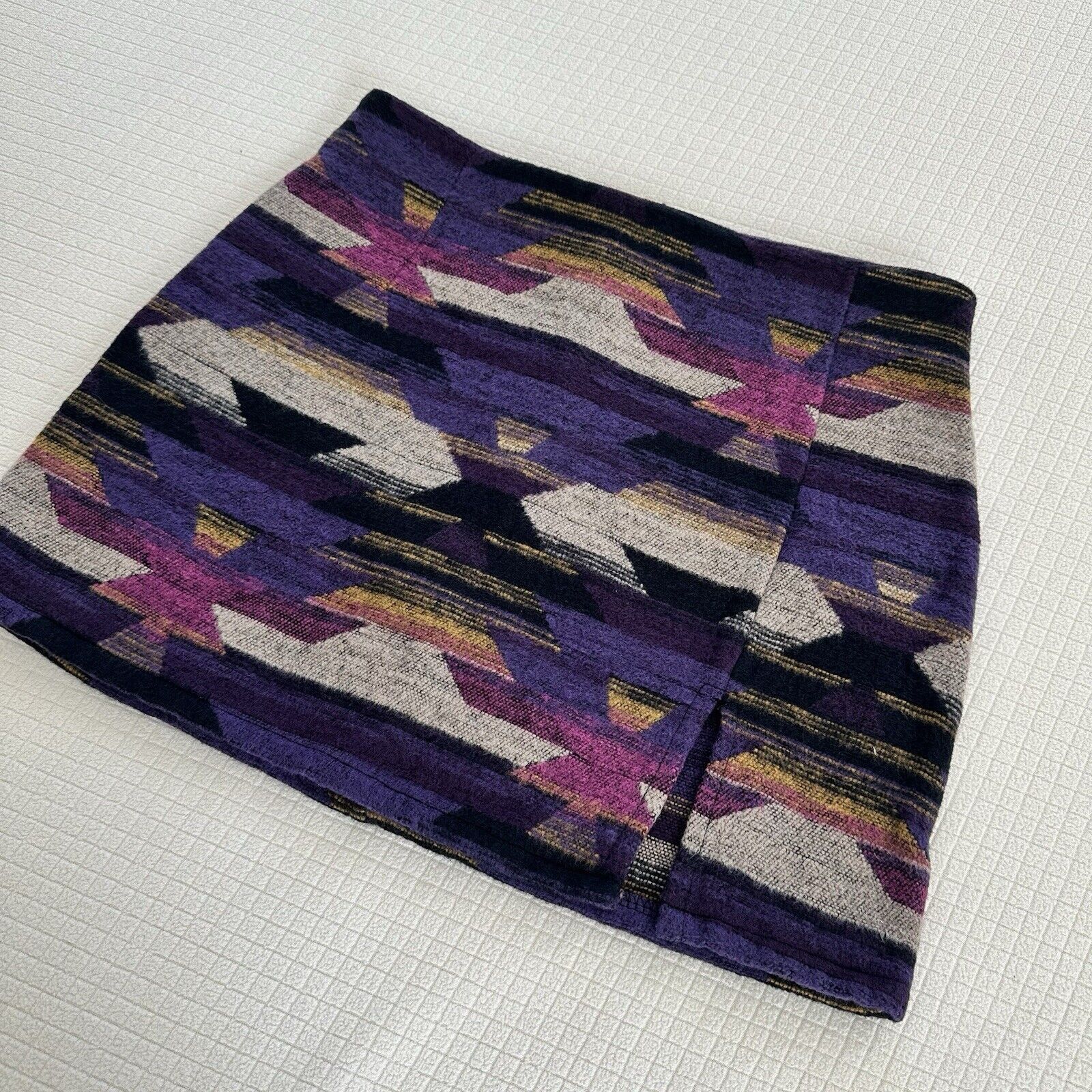 Other Geometric Festival Mini Skirt Size 2-4 Saiph Made In Italy Size 27" / US 4 / IT 40 - 7 Thumbnail