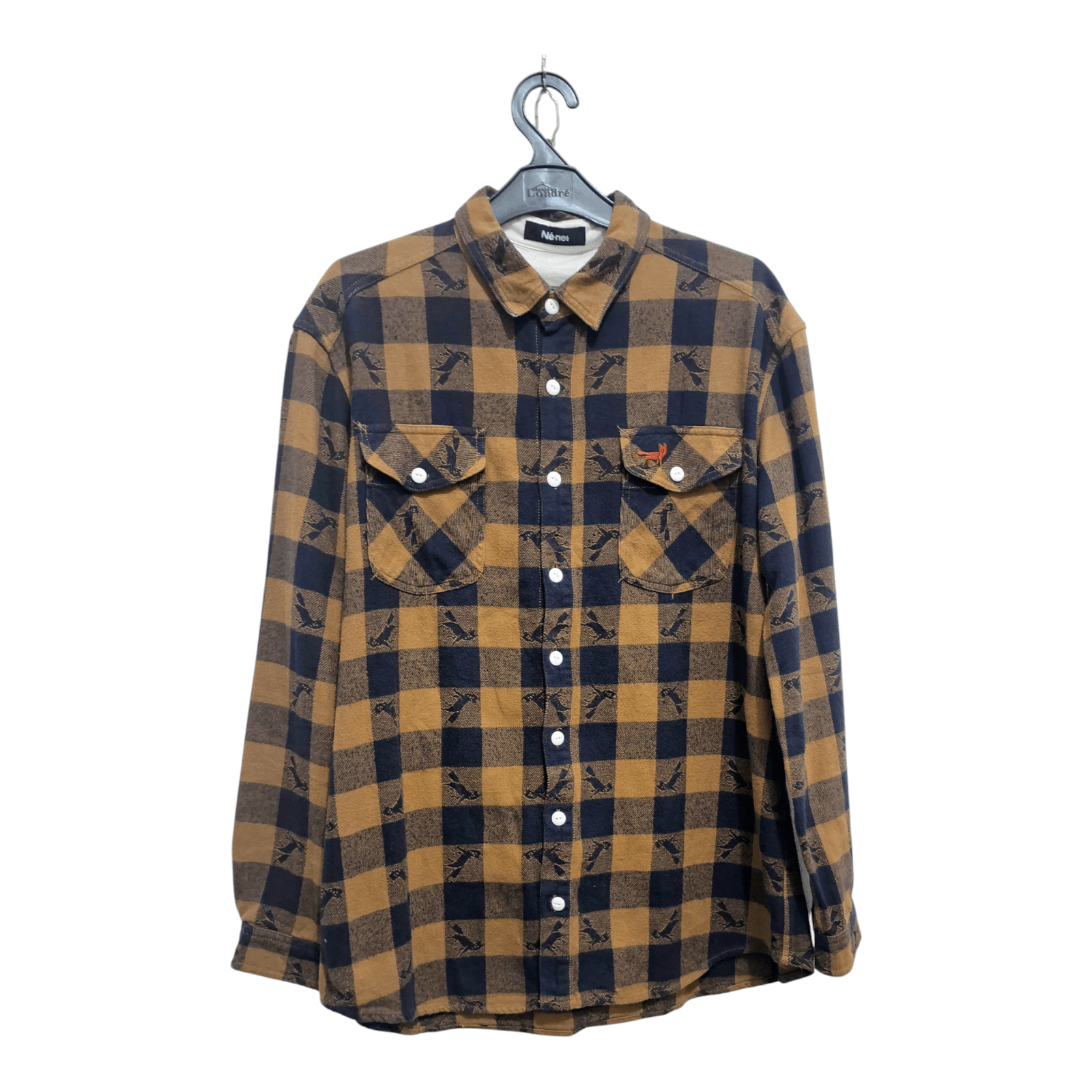 Ne-Net 🔥Rare Ne-net issey miyake plaid flannel shirt Size US L / EU 52-54 / 3 - 1 Thumbnail