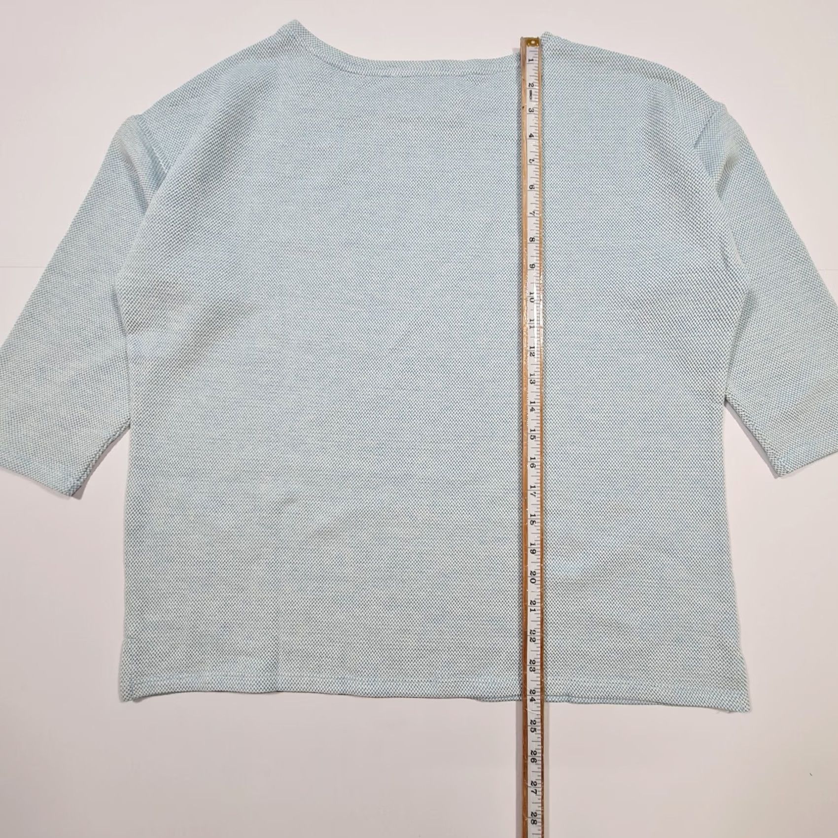 Vintage Betty Barclay Womens Jumper Blue 16 UK Cotton 3/4 Sleeves Top Size XXL / US 16-18 / IT 52-54 - 7 Thumbnail