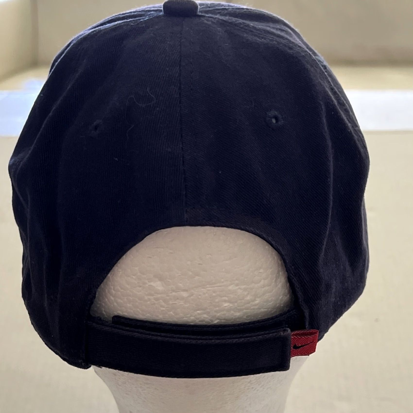 Nike VINTAGE Nike Swoosh Baseball Diamond Hat Adjustable Dark Blue Gray Label Men Adjustable Cotton Hat Diamond Baseball Mens Size ONE SIZE - 5 Thumbnail