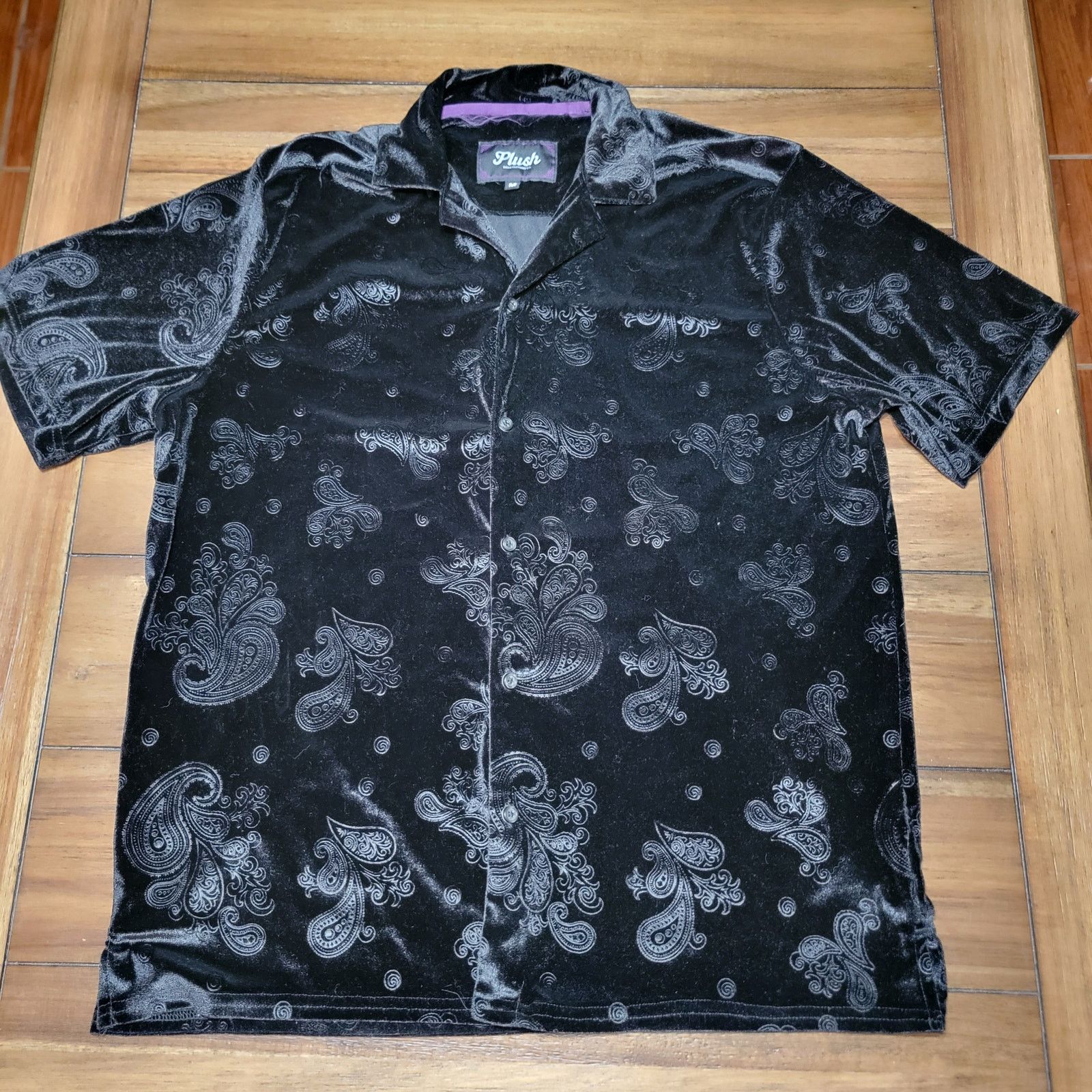 Other Plush Drill Co. Velvet Button Up w/ Paisley Design - Medium Size US M / EU 48-50 / 2 - 1 Thumbnail