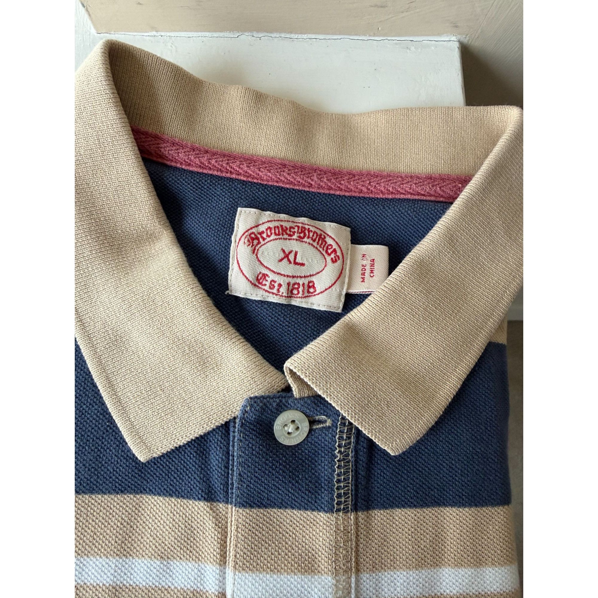 Brooks Brothers Brooks Brothers Polo Mens Shirt Size XL Size US XL / EU 56 / 4 - 3 Thumbnail