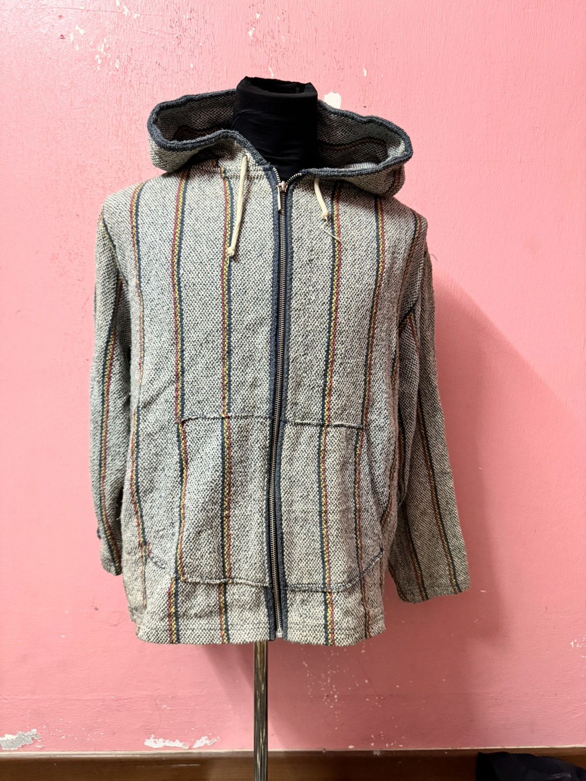 VINTAGE THE KNITS NAVAJO TRIBE STYLE HOODIE