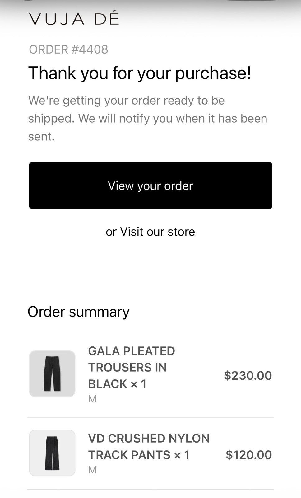 Vuja De Vuja Dé VD CRUSHED NYLON TRACK PANTS Size US 32 / EU 48 - 6 Thumbnail