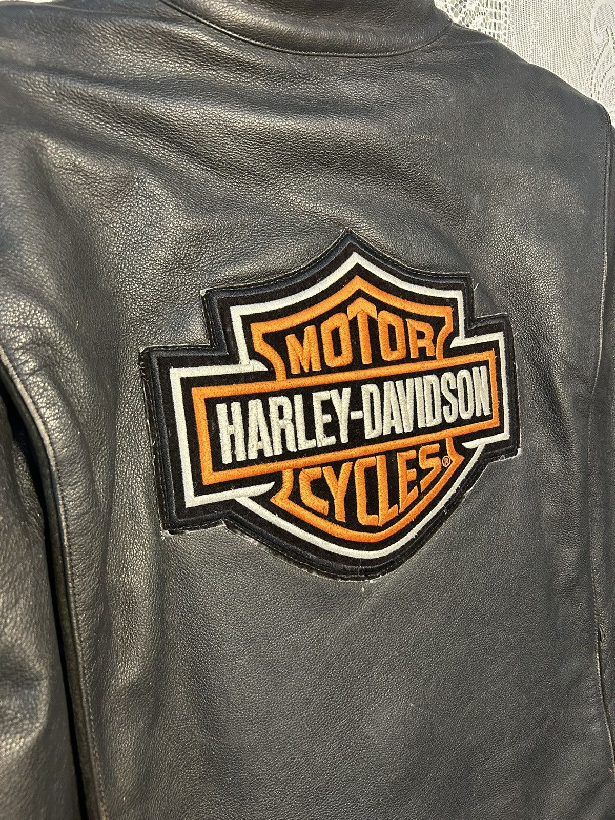 Harley Davidson vintage 80s-2000s Harley Davidson leather jacket Size US L / EU 52-54 / 3 - 3 Thumbnail