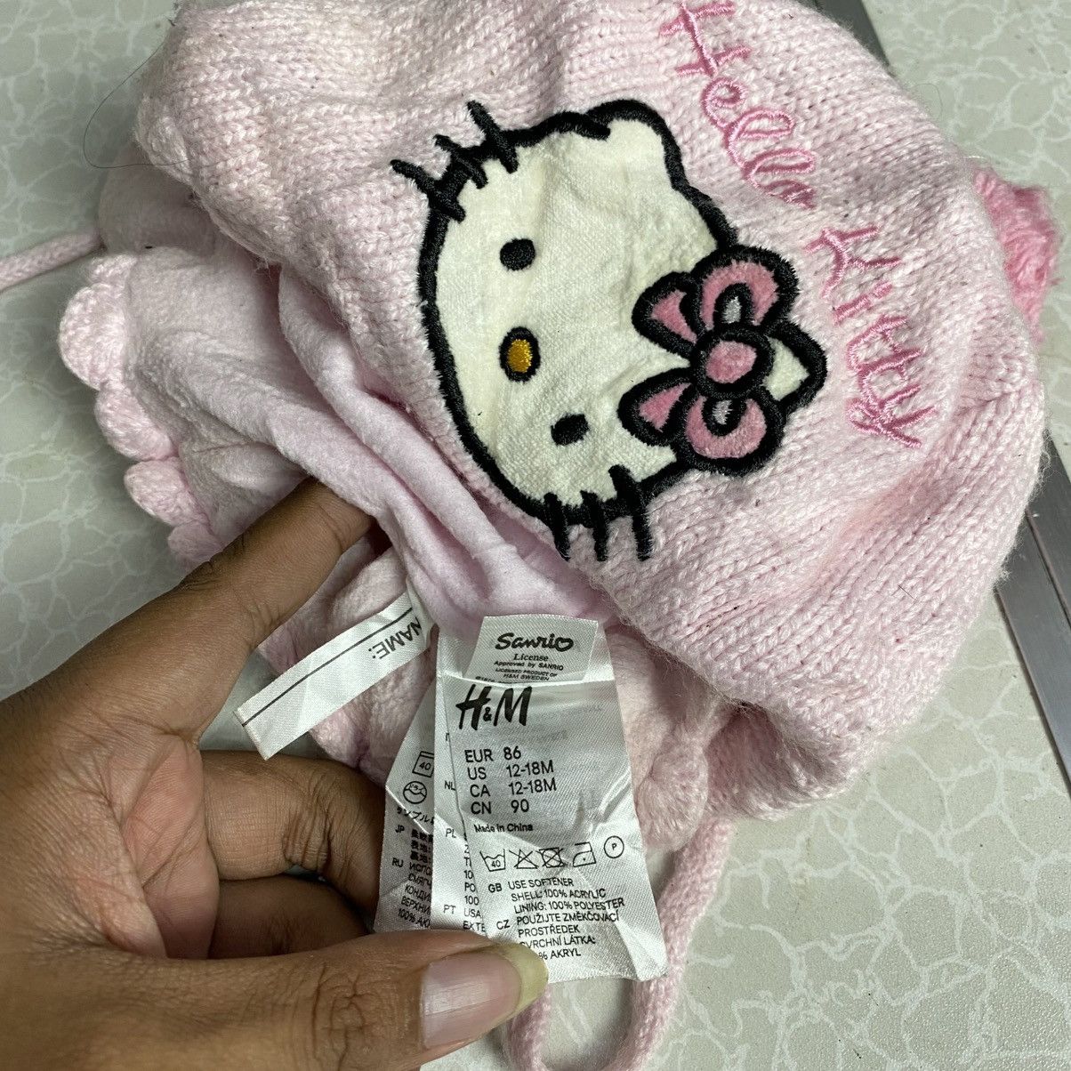 Japanese Brand 2000s hello kitty ear flap knitted cap Size ONE SIZE - 4 Thumbnail