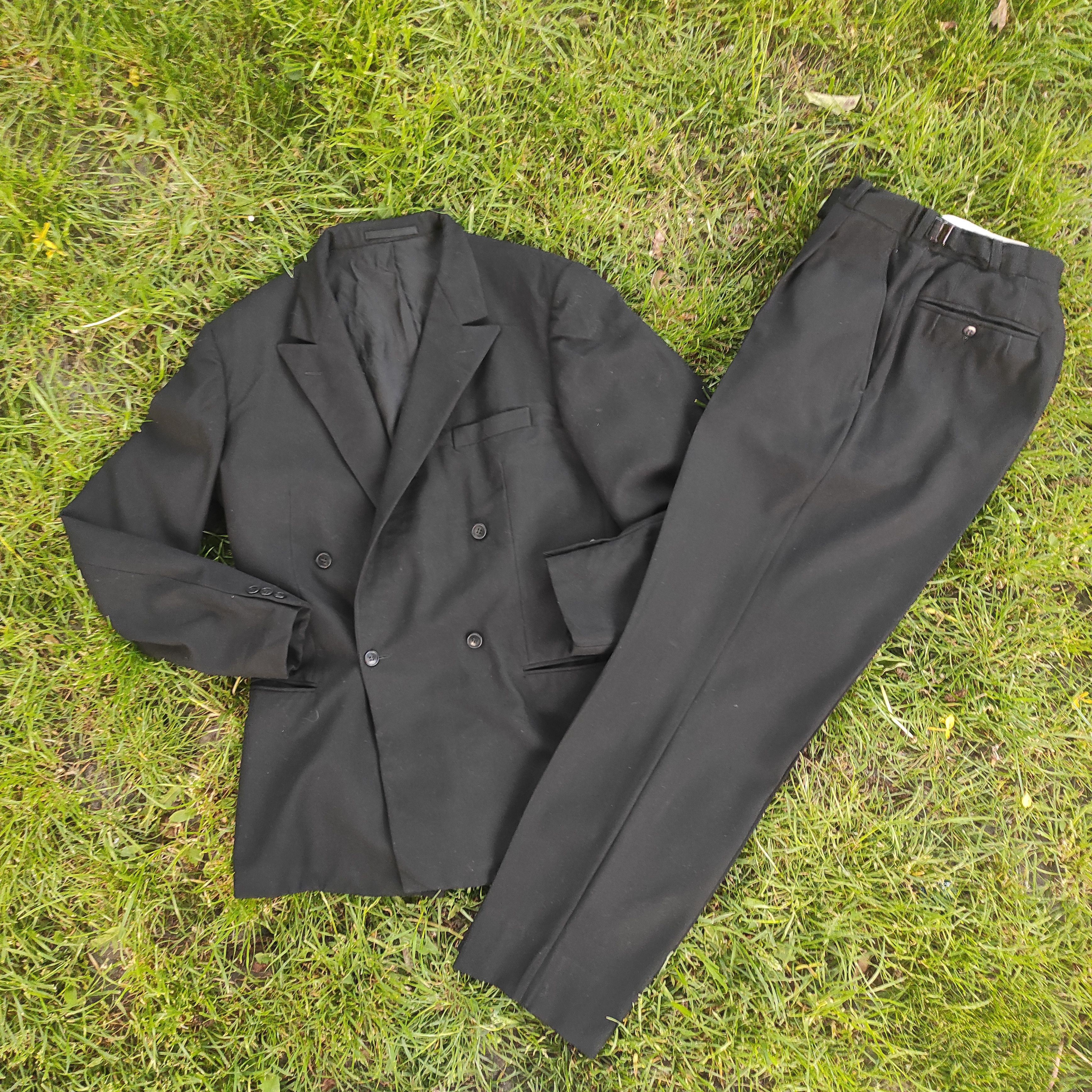 Other Double-Breasted Black Suit PkZ Blazer Size M Pants W28 L31 Size 40L - 1 Thumbnail