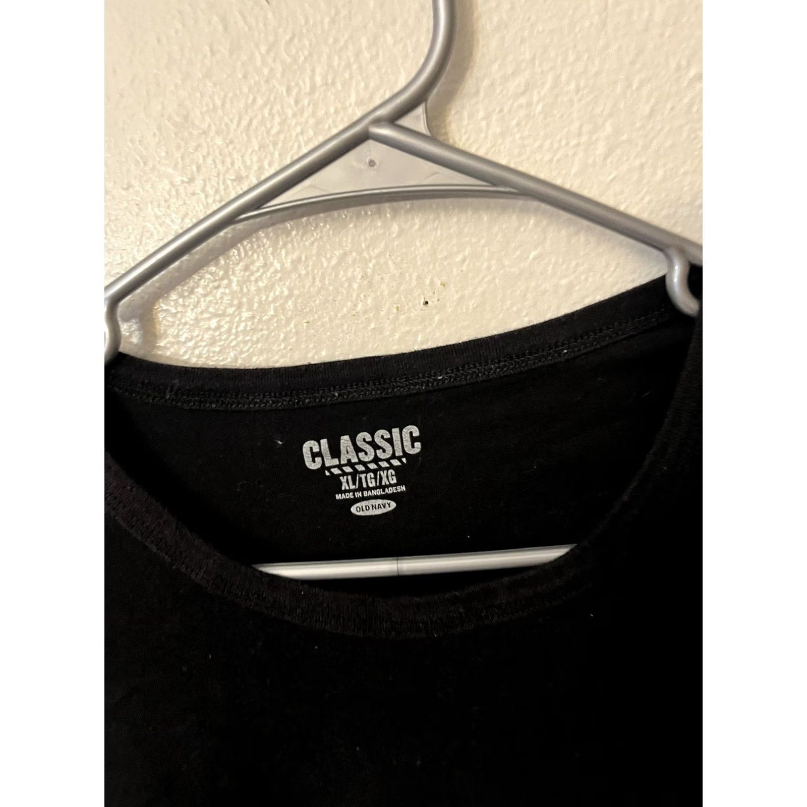 Old Navy Old Navy T-Shirt Men's XL Black Crew Neck Short Sleeve Solid Shirt Regular Fit All Seasons Knit Cotton Size US XL / EU 56 / 4 - 2 Thumbnail