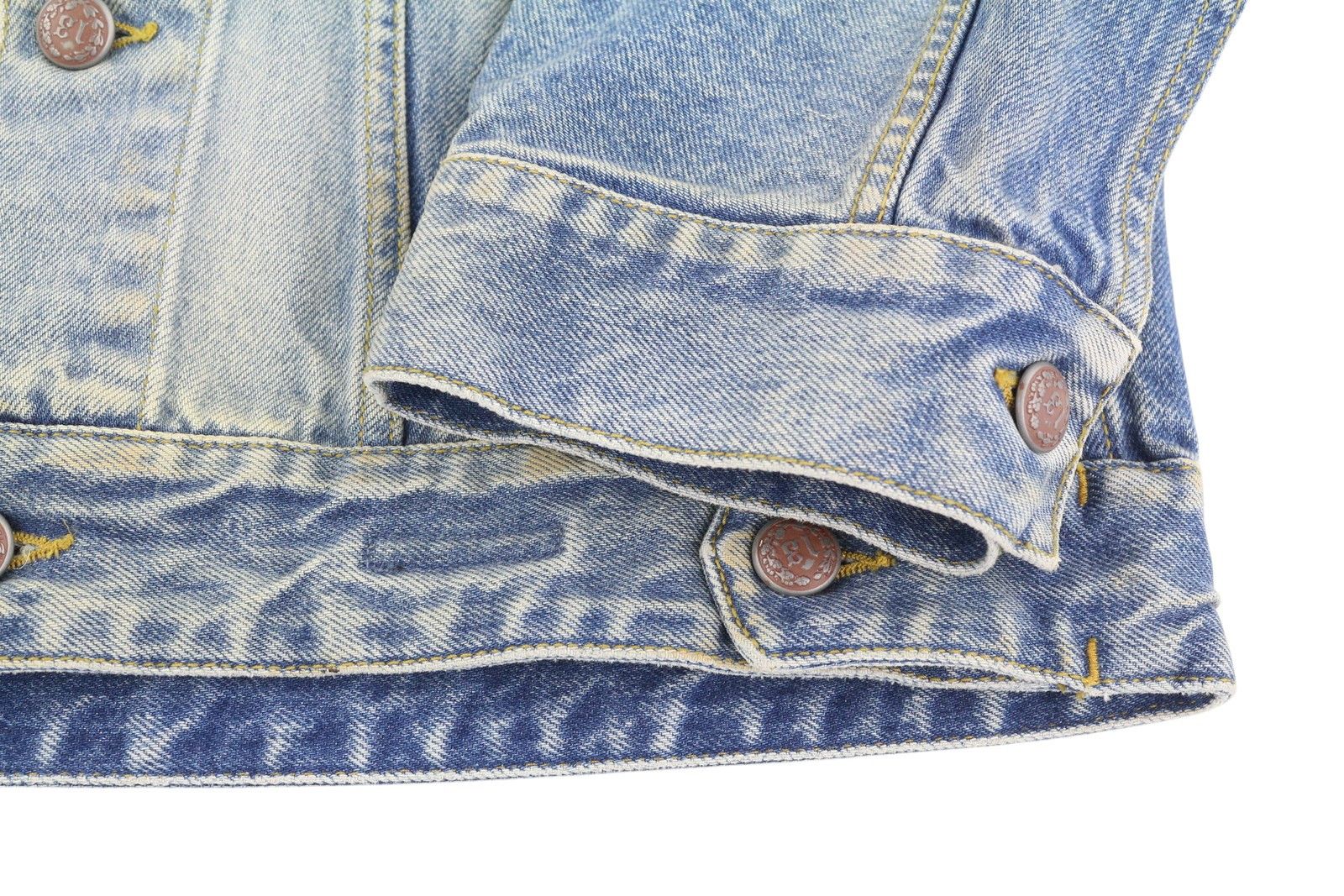 R13 CROPPED RAGLAN TRUCKER M Jasper Oversized Faded Denim 86160 Size M / US 6-8 / IT 42-44 - 5 Thumbnail