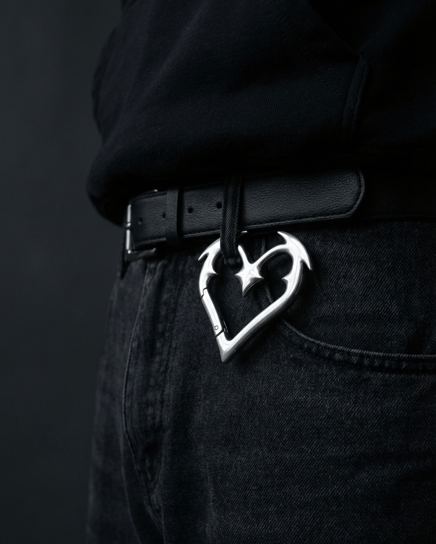 Japanese Brand Goth Heart Carabiner Size ONE SIZE - 2 Thumbnail