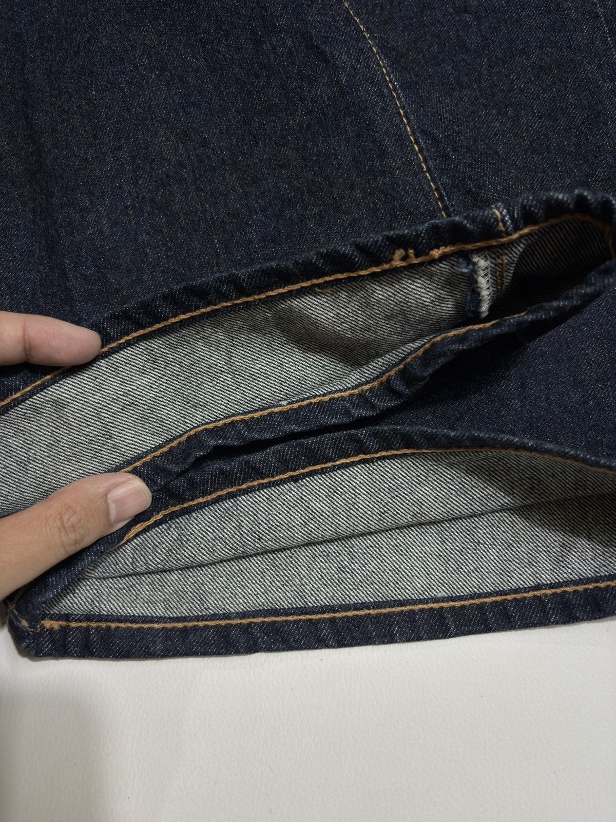 Edwin 📦 Vintage 1970s EDWIN Bell Bottom Raw Jeans Size US 32 / EU 48 - 4 Thumbnail