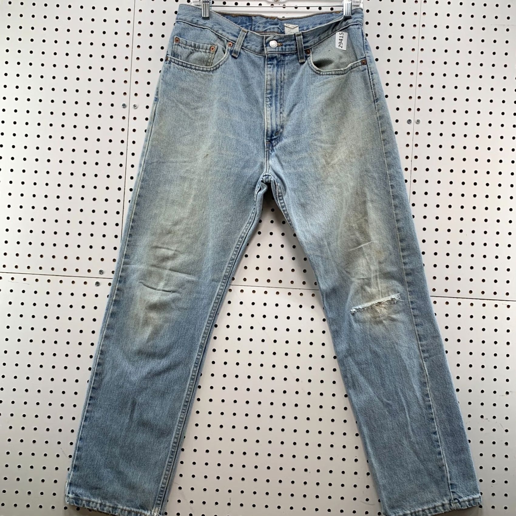 Levi's VINTAGE Levis 505 Jeans Denim Mens Size Regular Straight Fit 33X30 USA 90s Fits Size US 33 - 2 Thumbnail