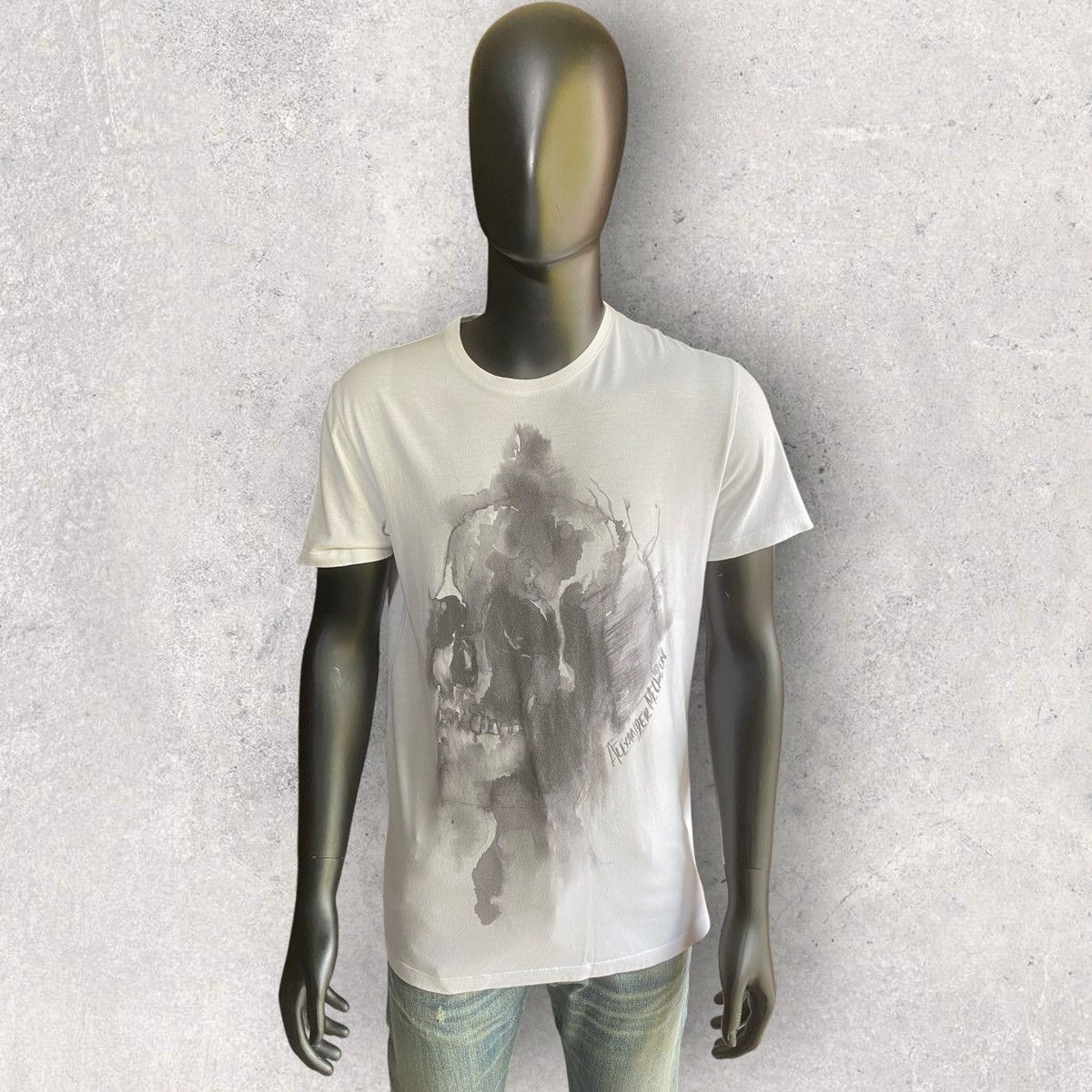 Alexander McQueen Water Color Skull T Shirt Size US M / EU 48-50 / 2 - 1 Thumbnail