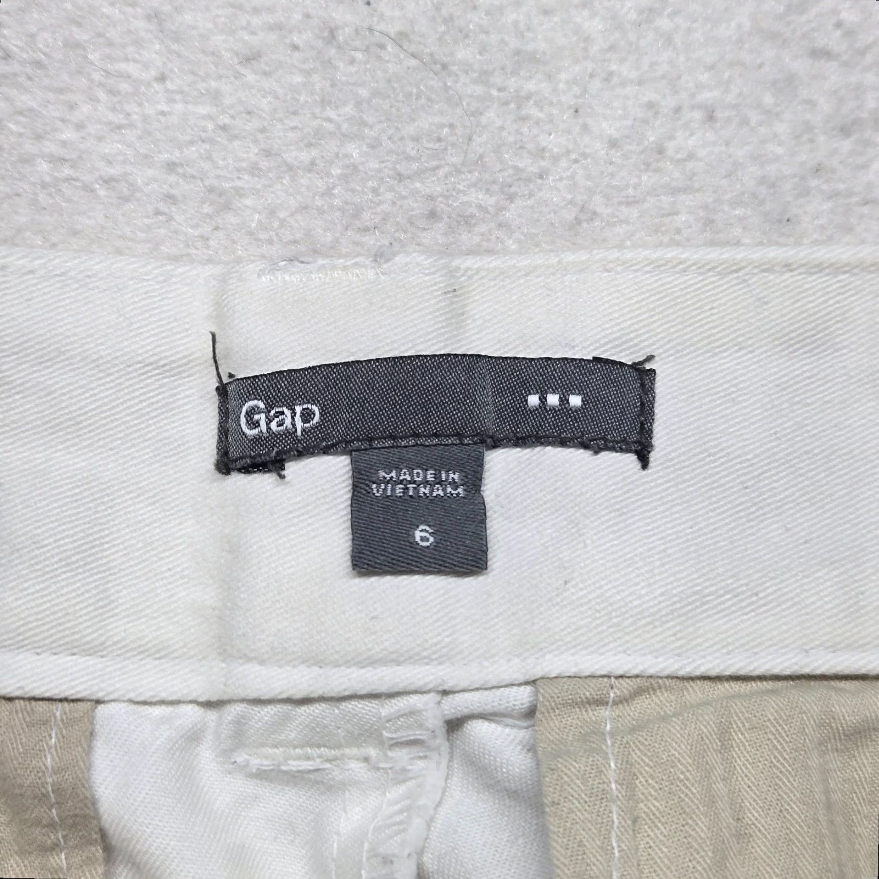 Gap Gap Pants Women Cropped Solid White Capri Flat Front Cotton Knit - Size 6, Casual, Regular Fit, Spring Summer Fall, White, 6 Mens Womens Girls Boys Size 28" / US 6 / IT 42 - 2 Thumbnail