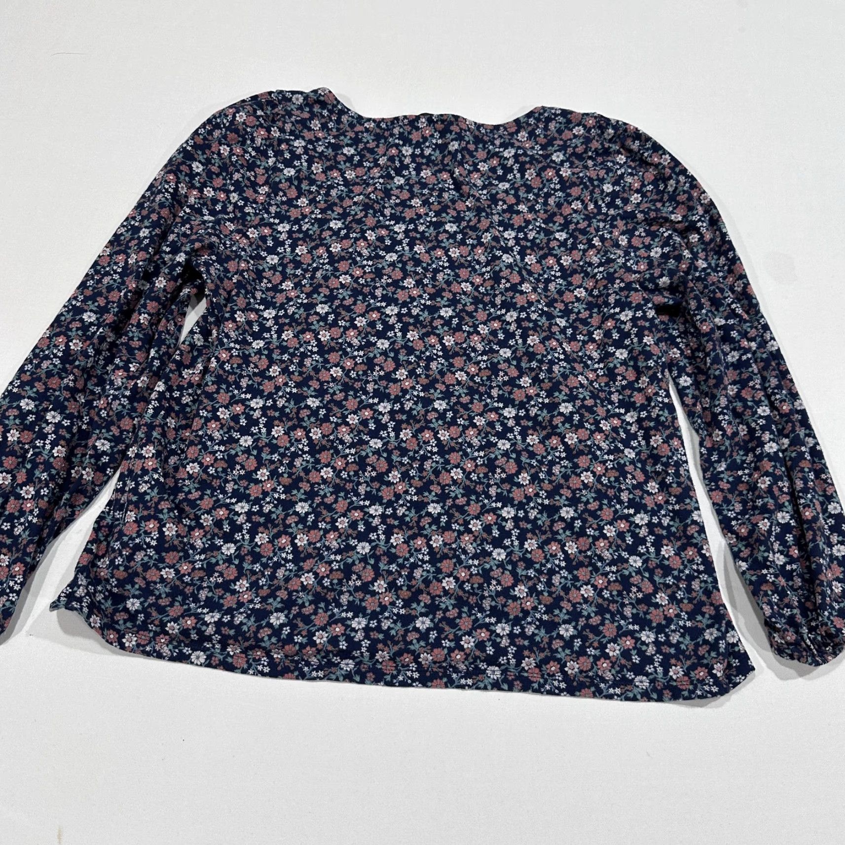 Lucky Brand Lucky Brand Blouse Women L Blue Pink Green Floral Square Neck Cottage Prairie Shirt Adult Regular Long Sleeve Size L / US 10 / IT 46 - 5 Thumbnail