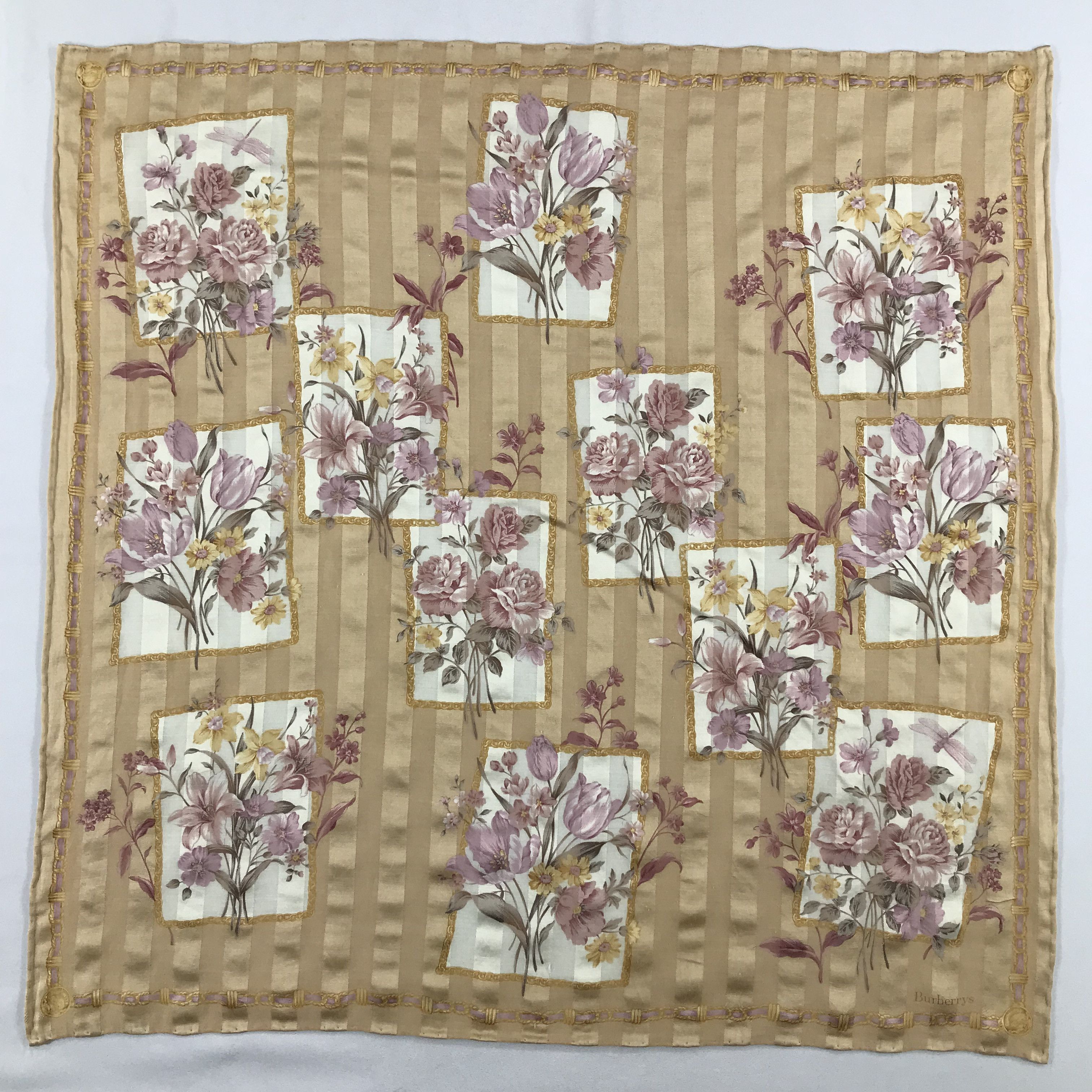 Burberry × Vintage Burberry Bandana / Handkerchief / Neckerchief - S1983 Size ONE SIZE - 1 Thumbnail