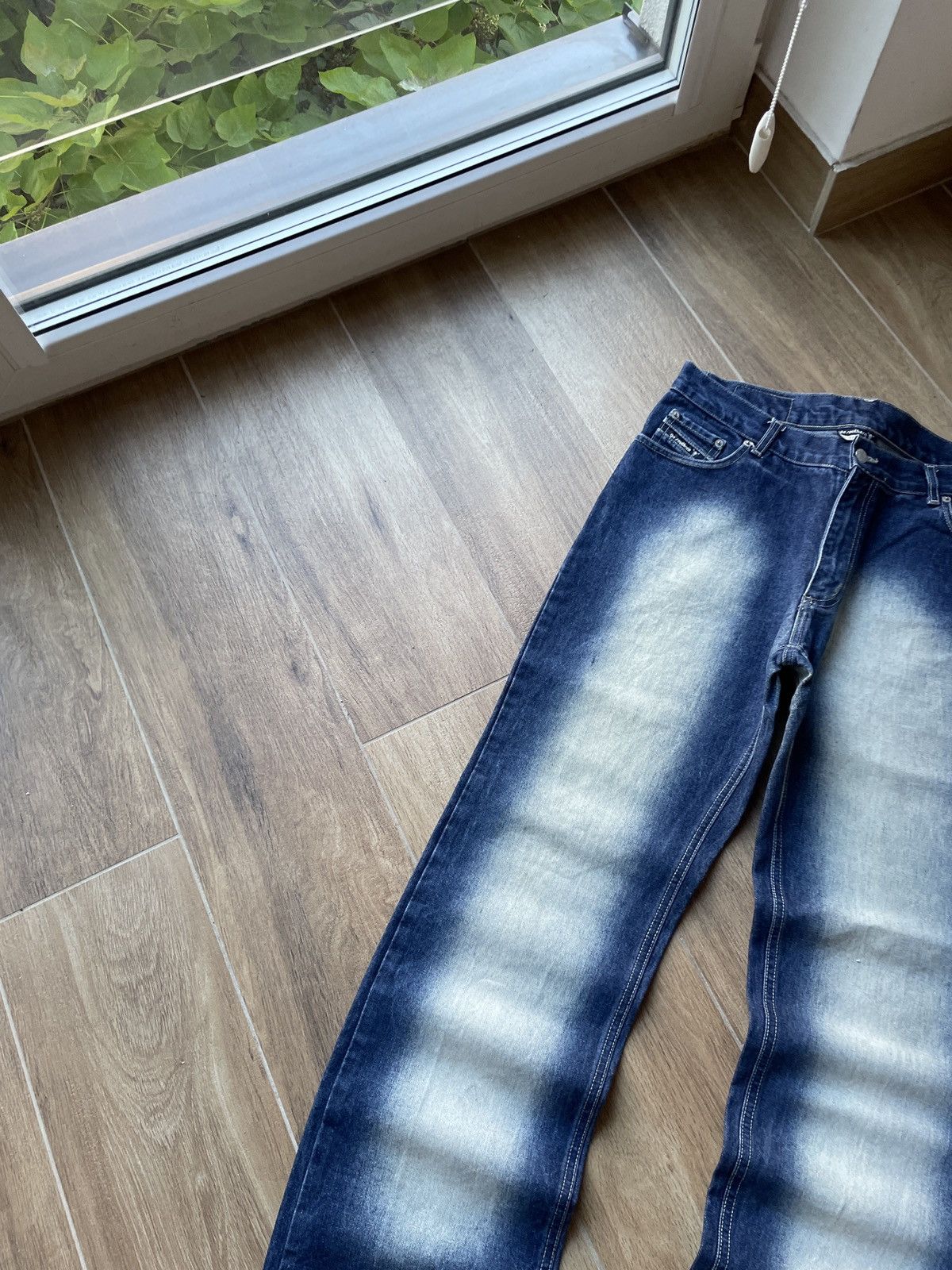 Vintage Vintage Flared Jeans Faded Avant Garde Mud Washed Japanese Size US 34 / EU 50 - 5 Thumbnail