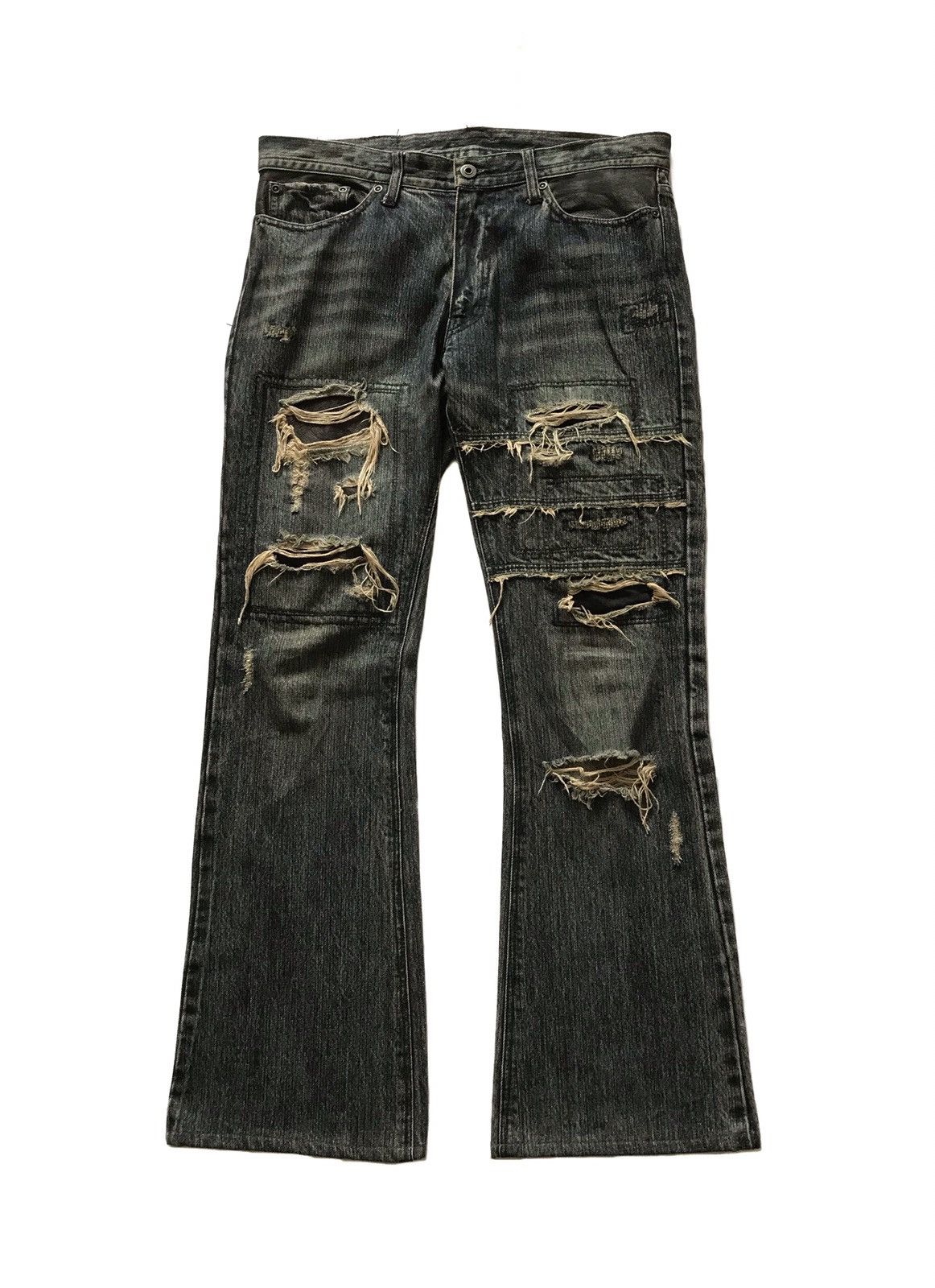 Difference Rupert deals Japanese Patchwork Indigo Sashiko Jeans