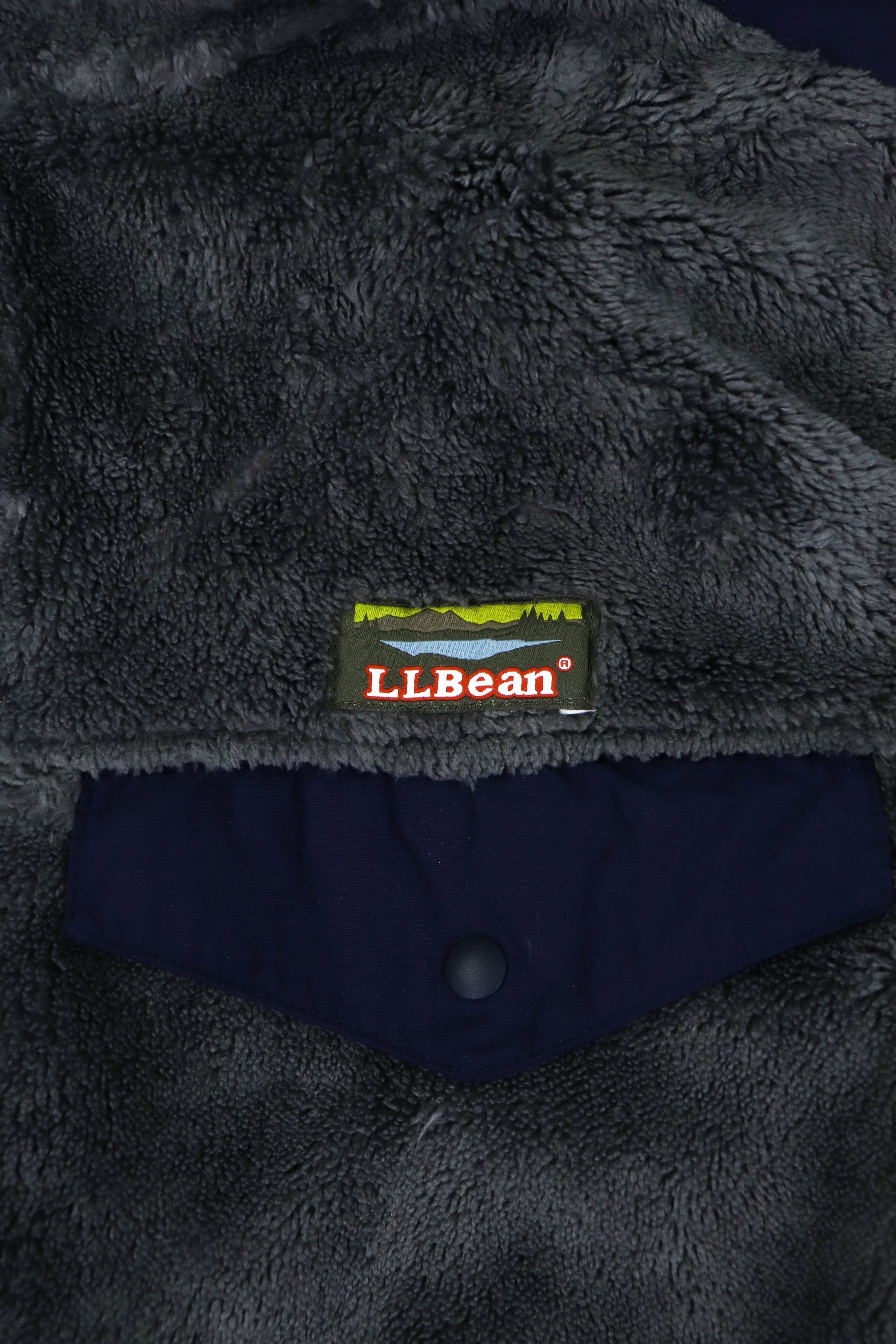 L.L. Bean L.L. Bean Gray/Blue Hi-Pile Full Zip Fleece Hiking Jacket Size US M / EU 48-50 / 2 - 7 Thumbnail