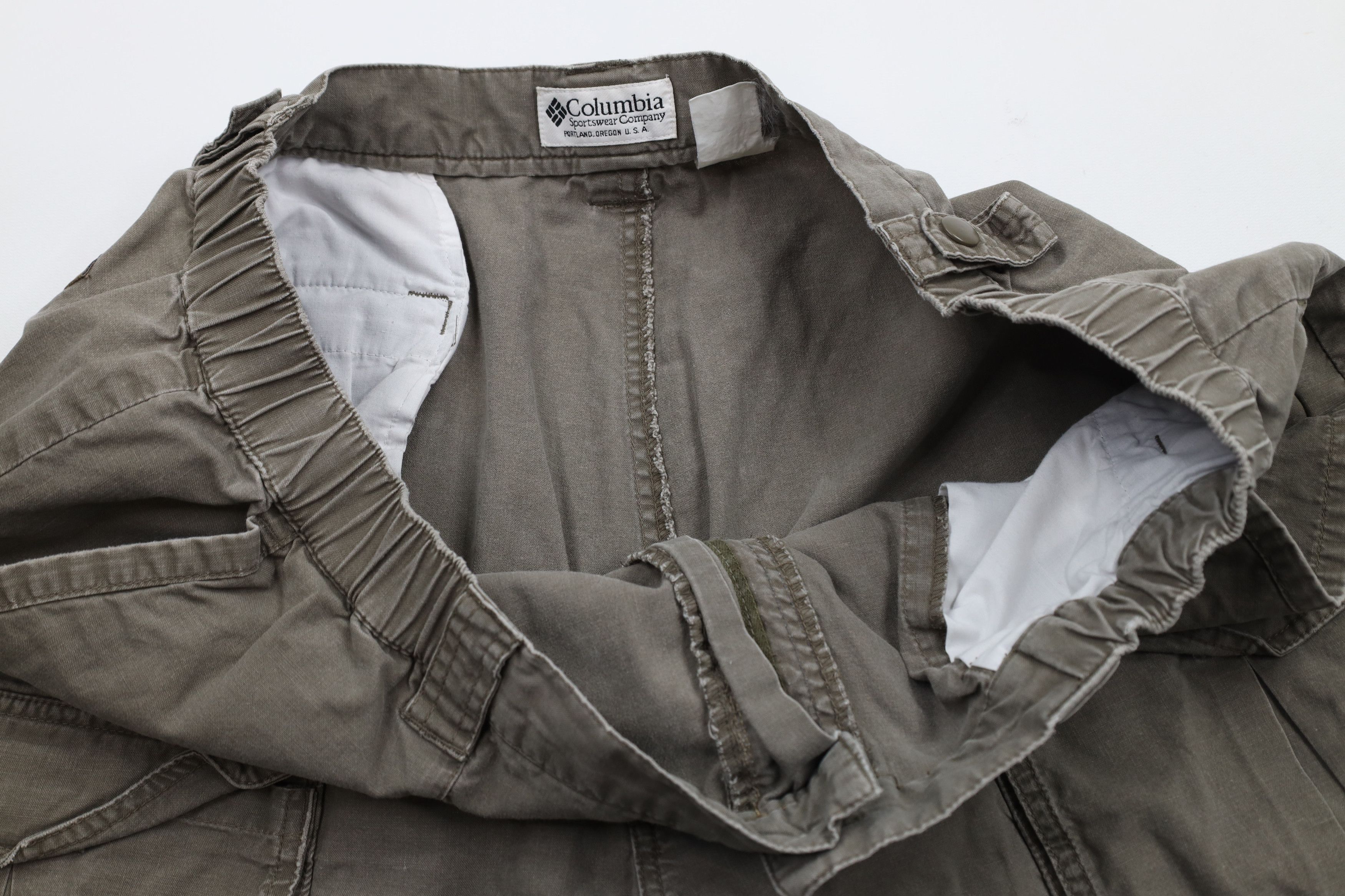 Columbia × Vintage Vintage 90s Columbia Wide Leg Convertible Cargo Pants Shorts Size US 38 / EU 54 - 9 Thumbnail