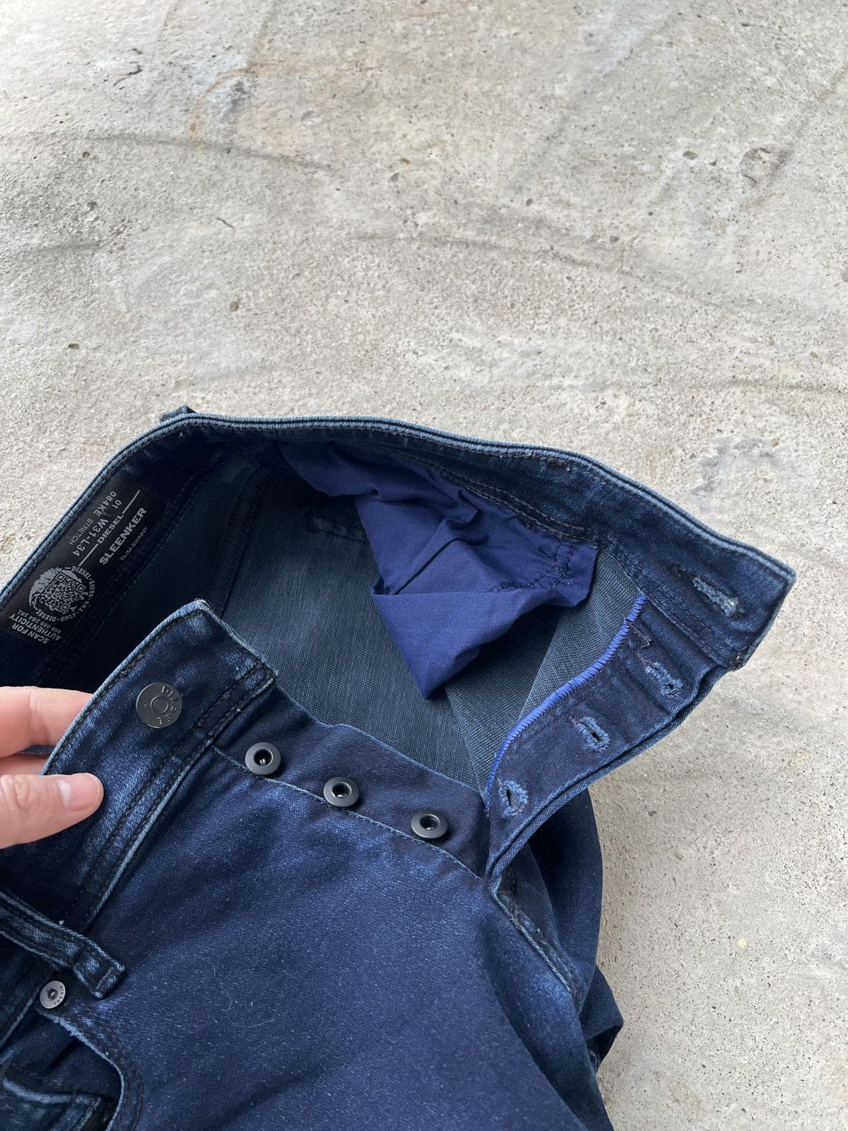 Diesel Diesel Sleenker Slim Skinny Jeans Size US 31 - 5 Thumbnail