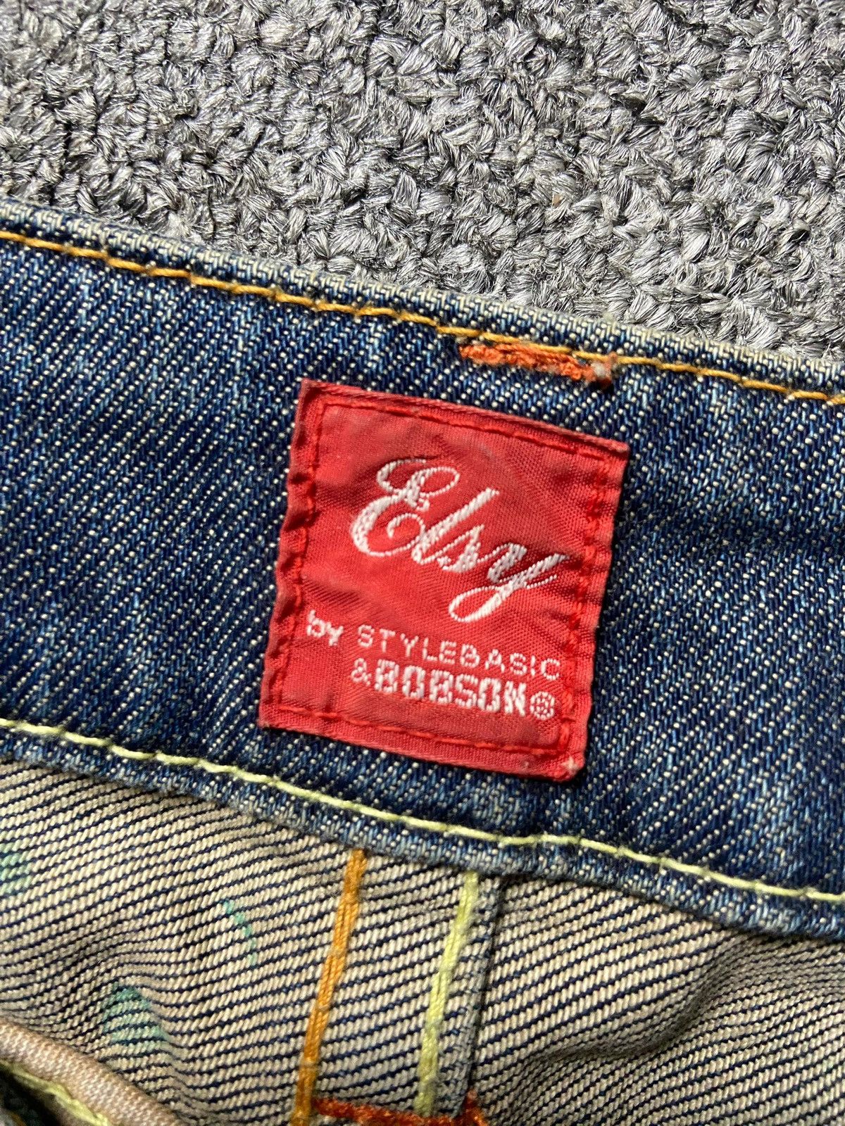 Japanese Brand Elsy by Stylebasic Bobson Bootcut Jeans (164) Size 33" - 3 Thumbnail