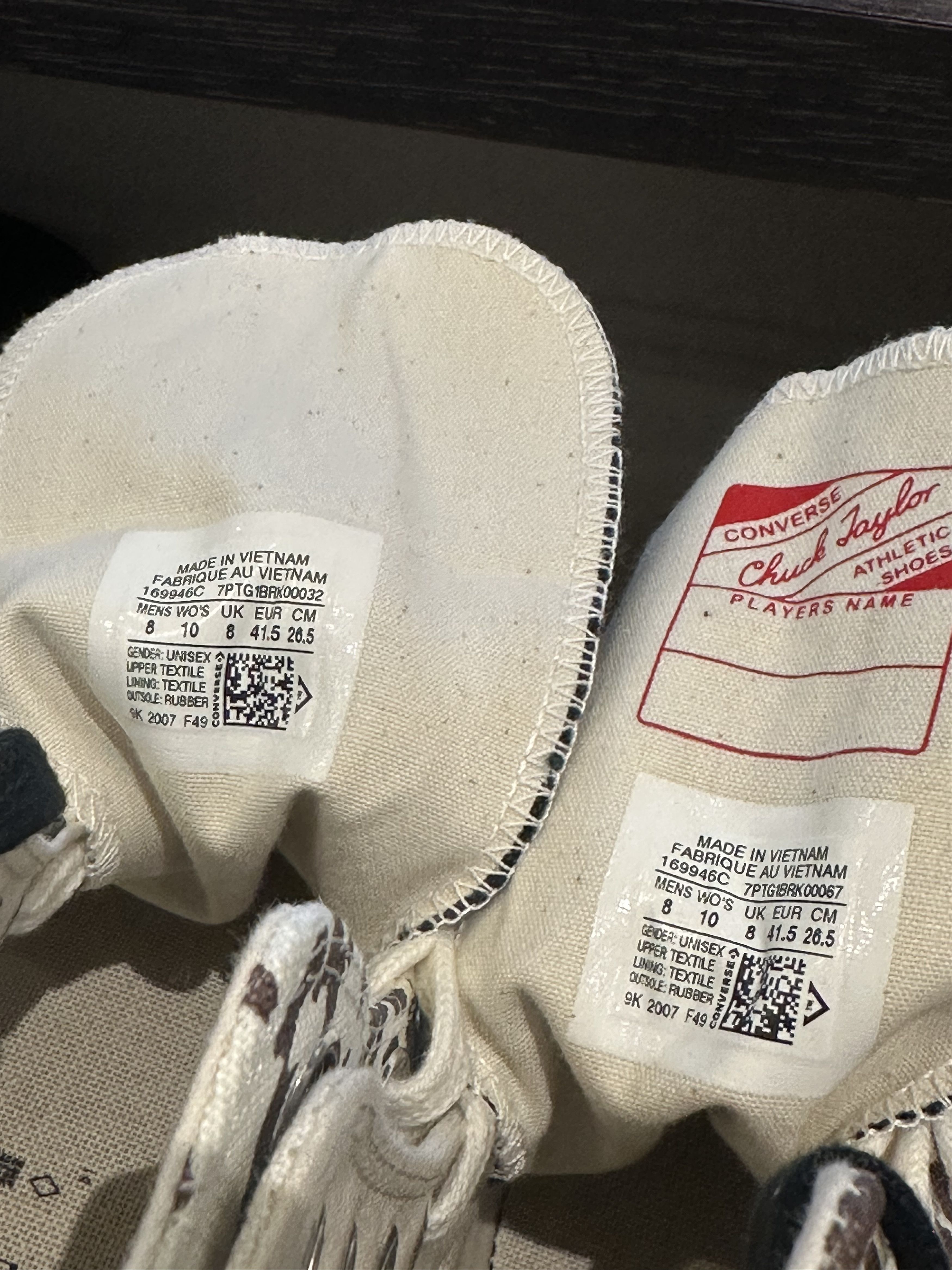 Brain Dead × Converse Brain Dead x Converse Chuck 70 “Cow Print” – White/Black/Red Size US 8 / EU 41 - 9 Thumbnail