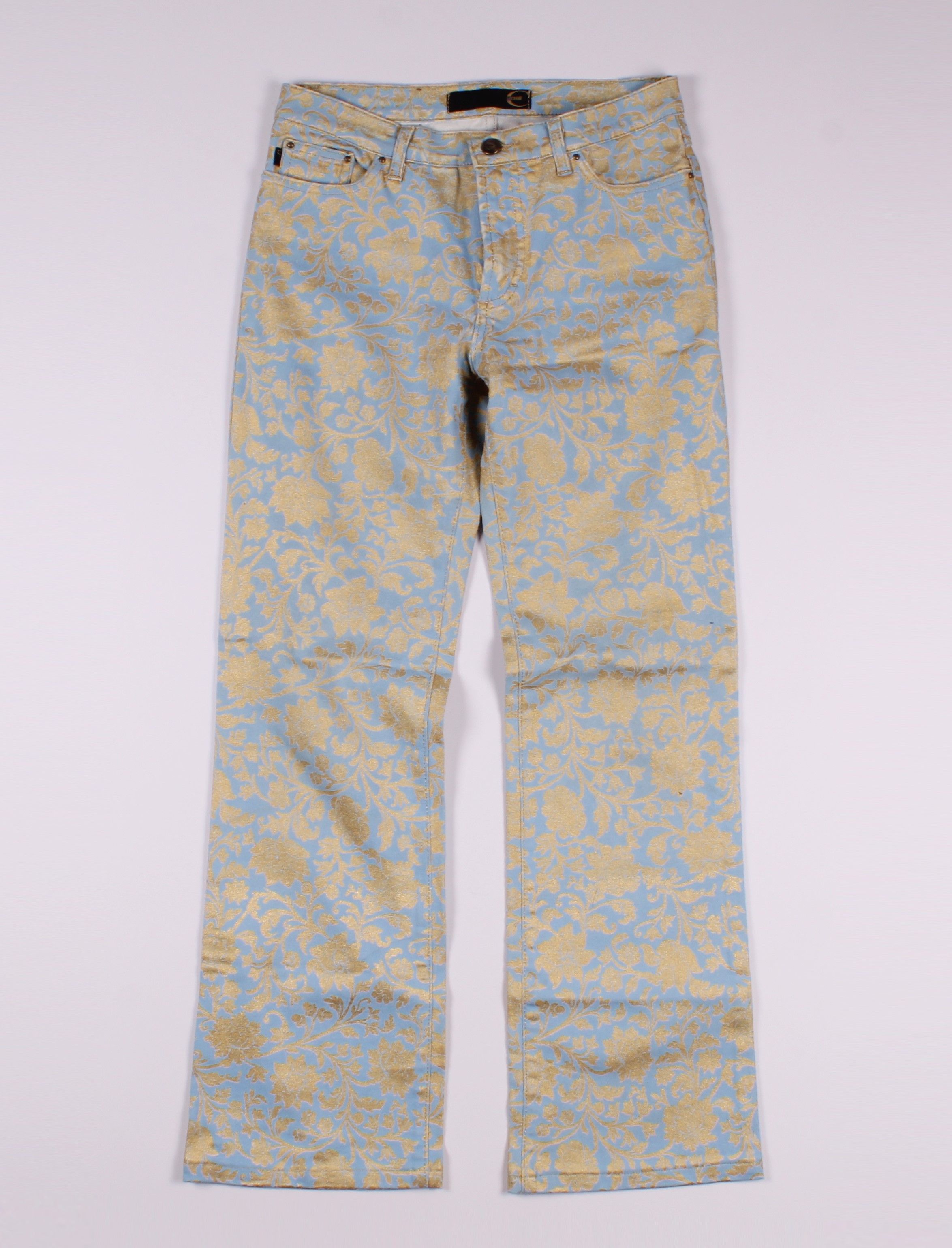 Vintage Just Cavalli Floral Baroque Bootcut Denim Jeans