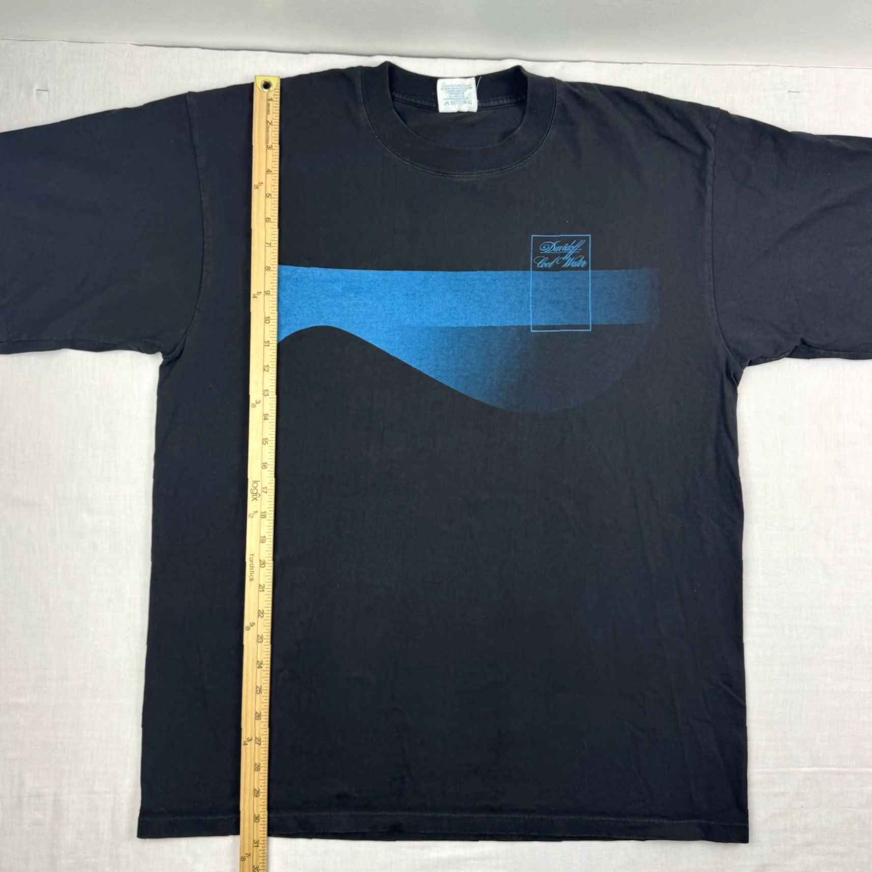 Vintage VINTAGE Davidoff Cool Water T-Shirt Men XL Black Graphic 80s 90s Classic Size US XL / EU 56 / 4 - 7 Thumbnail
