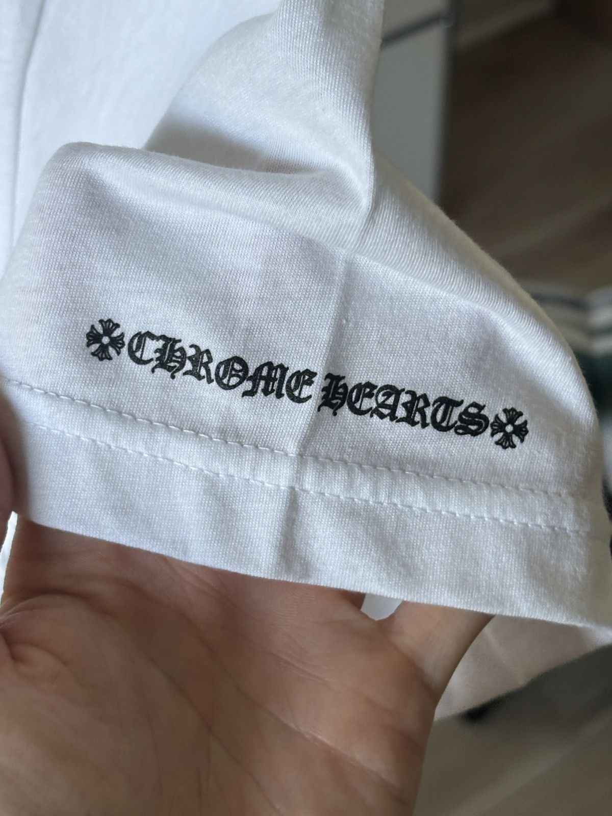 Chrome Hearts CHROME HEARTS | NEW | SCROLL BANNER LOGO TEE Size US XL / EU 56 / 4 - 6 Thumbnail