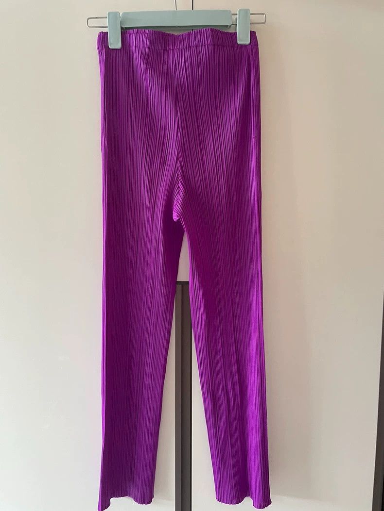 Issey Miyake issey miyake size：2 Purple trousers 2506-Nextarrow Size 22" - 2 Thumbnail