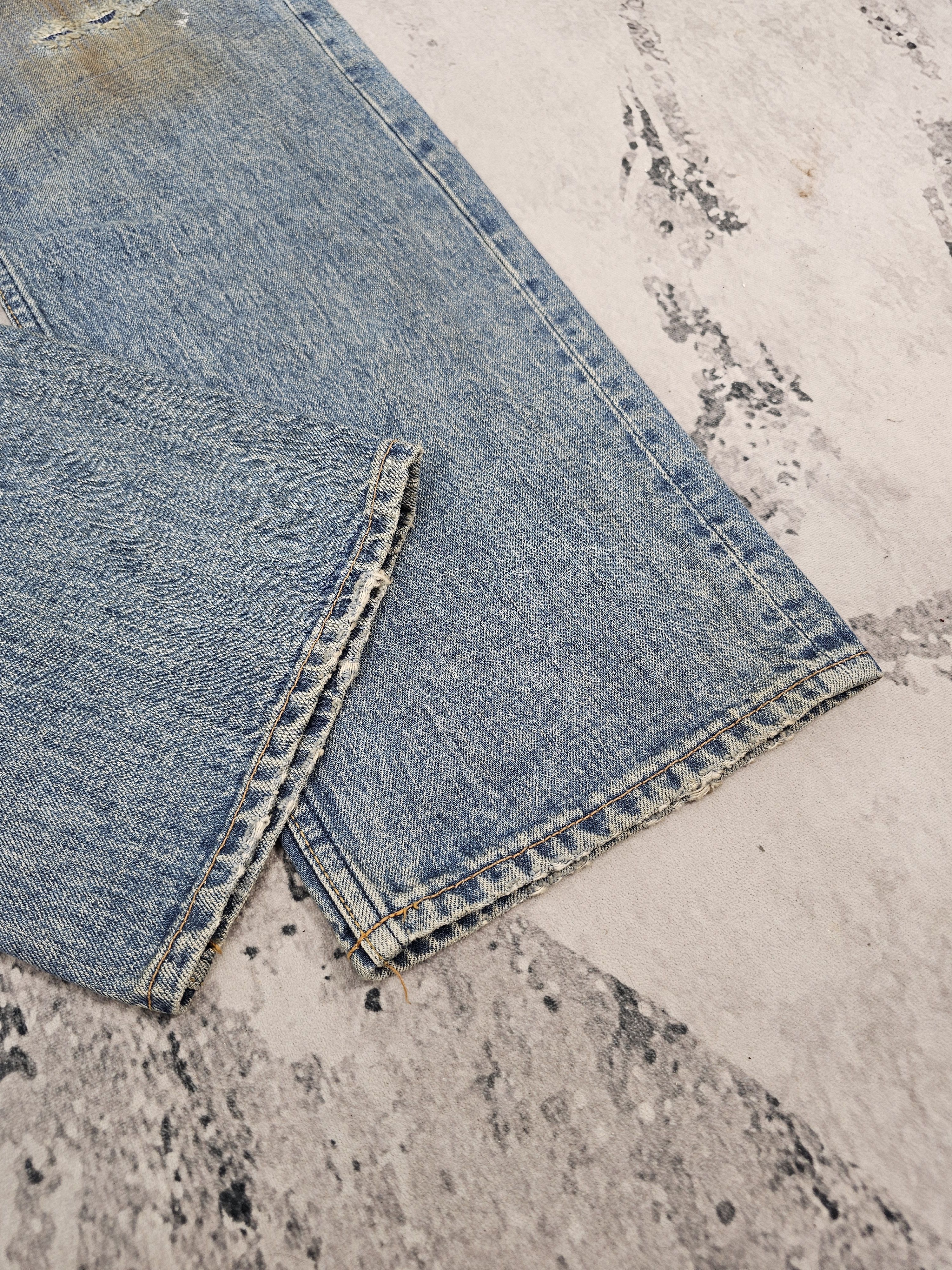 Levi's Vintage Clothing Vtg Levis 503 Rusty Faded Ripped Jeans Size 32X32 L0417 Size US 32 / EU 48 - 8 Thumbnail