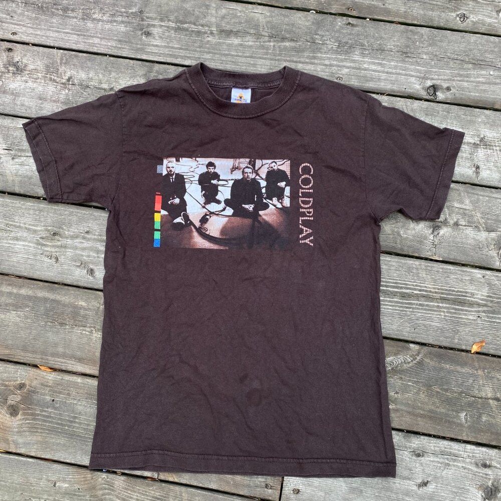 Vintage Vintage ColdPlay Band T Shirt Medium Diamond Star Tag Size US M / EU 48-50 / 2 - 2 Thumbnail