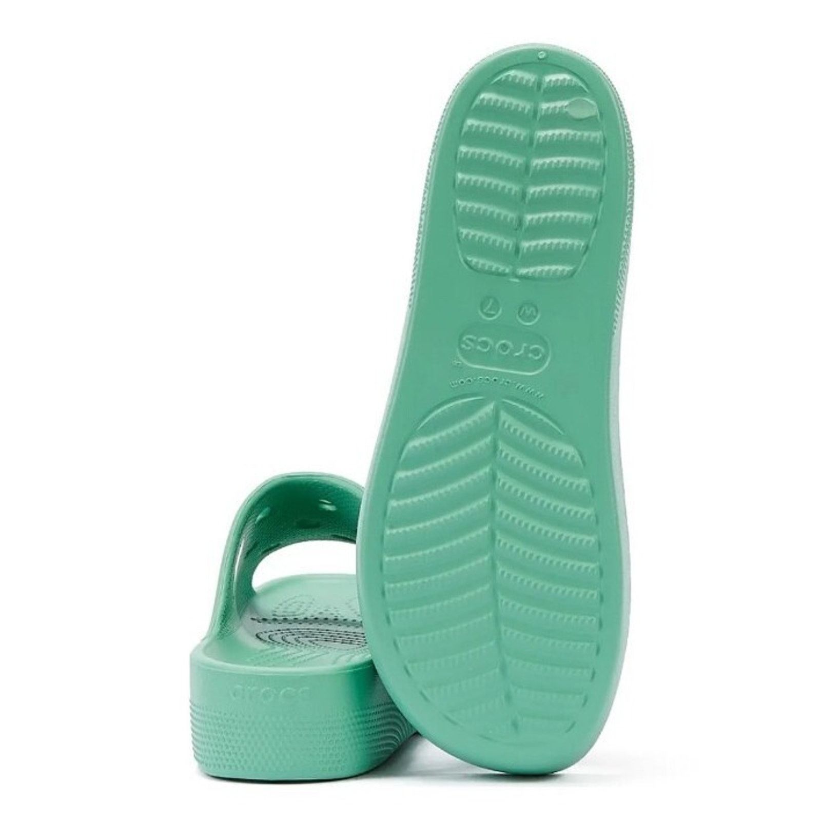 Crocs Crocs Sandals Women's Size 6 Platform Slides Jade Stone Size US 6 / IT 36 - 5 Thumbnail