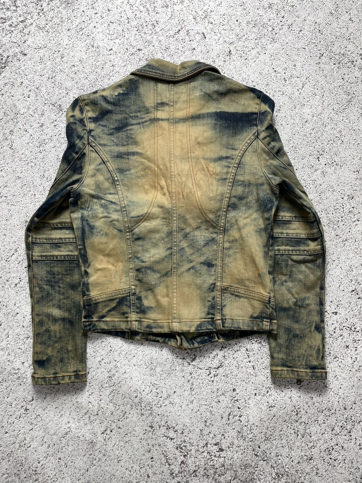 If Six Was Nine 2000s Ilode - Mud Wash Napoleon Ramones Jacket Size US M / EU 48-50 / 2 - 2 Thumbnail