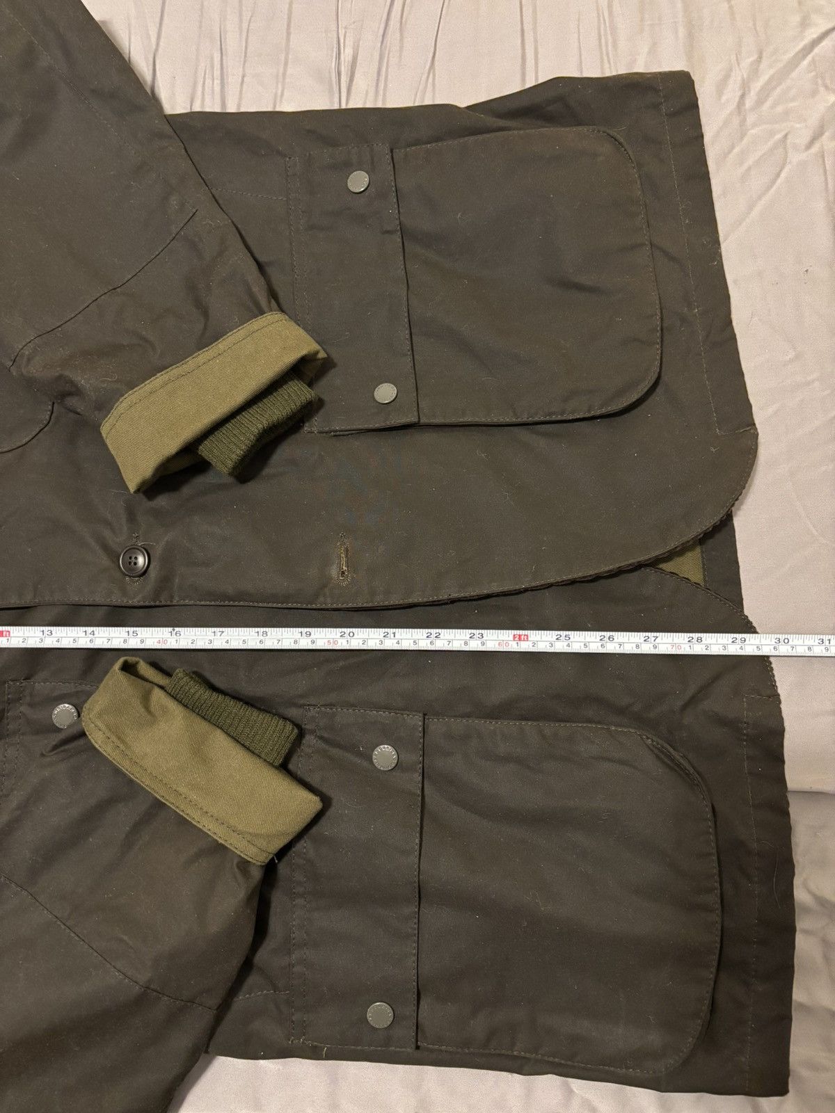 Barbour × Engineered Garments NOS Barbour x Engineered Garments Upland Wax Jacket L Olive Size US L / EU 52-54 / 3 - 17 Thumbnail