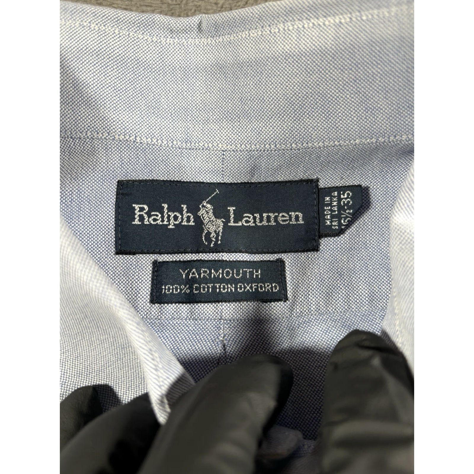 VINTAGE Polo Ralph Lauren Button Down Shirt Mens XL Blue Relaxed Fit 90s Mens