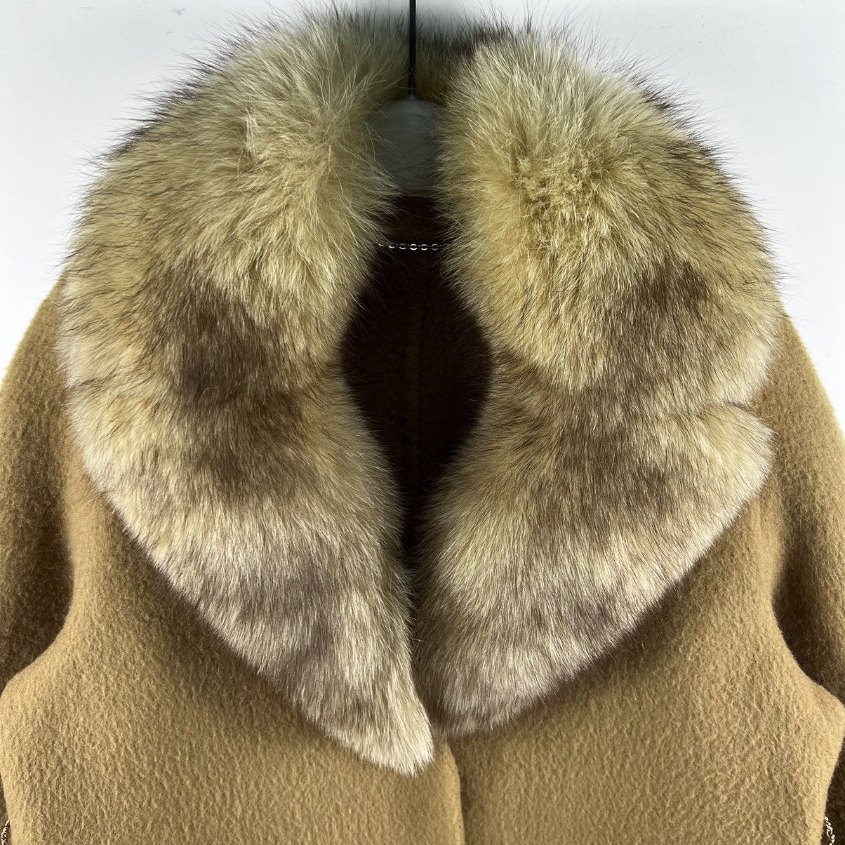 Other Italian fur collar wool long coat - 44 Size M / US 6-8 / IT 42-44 - 4 Thumbnail