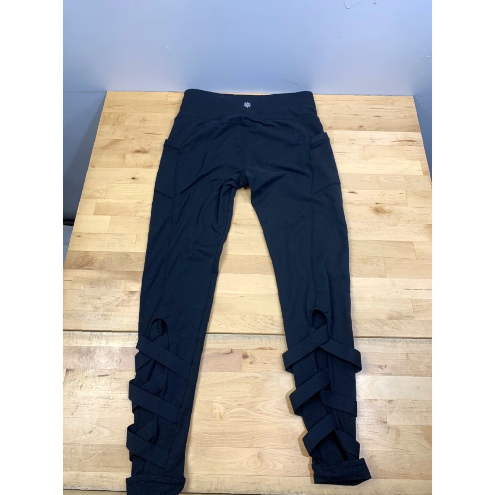 Athleta Athleta Leggings Womens M Black Casual Activewear Gym Yoga 12057 Size 32" / US 10 / IT 46 - 5 Thumbnail
