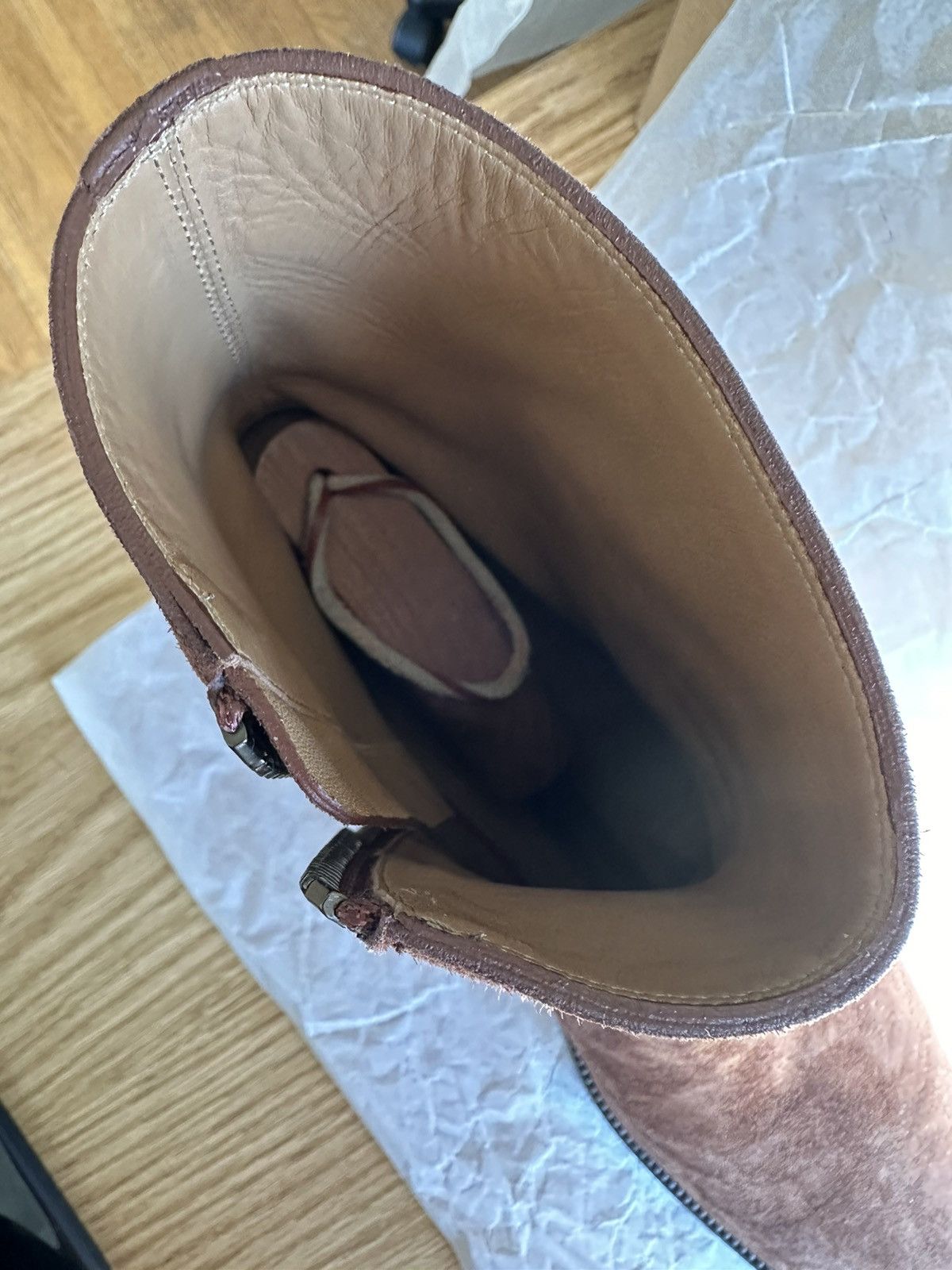 Christian Louboutin Christian Louboutin Brown Hustington Men's Suede Boot Size US 10.5 / EU 43-44 - 11 Thumbnail