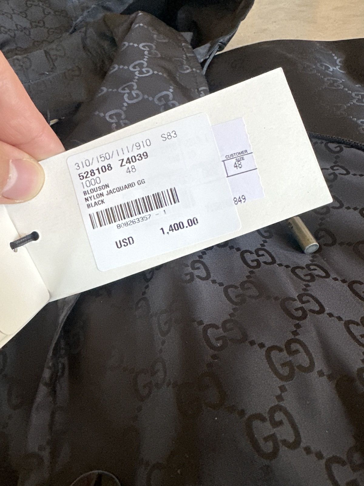 Gucci Gucci GG Nylon Jacquard Blouson Jacket - NWT Size US M / EU 48-50 / 2 - 3 Thumbnail