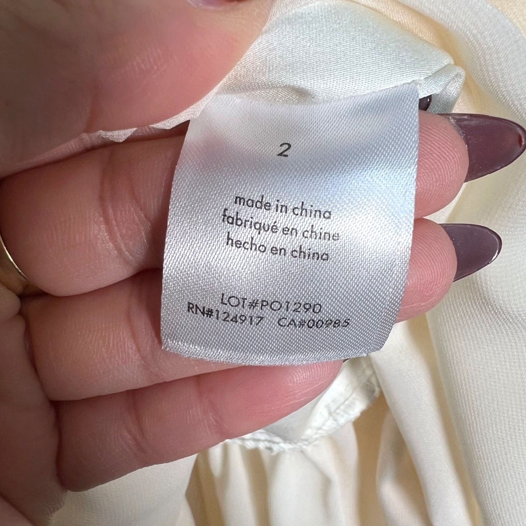 Vintage WeWoreWhat Dress Maxi Strapless Cream Womens Size 2 Elegant Design Size XS / US 0-2 / IT 36-38 - 4 Thumbnail