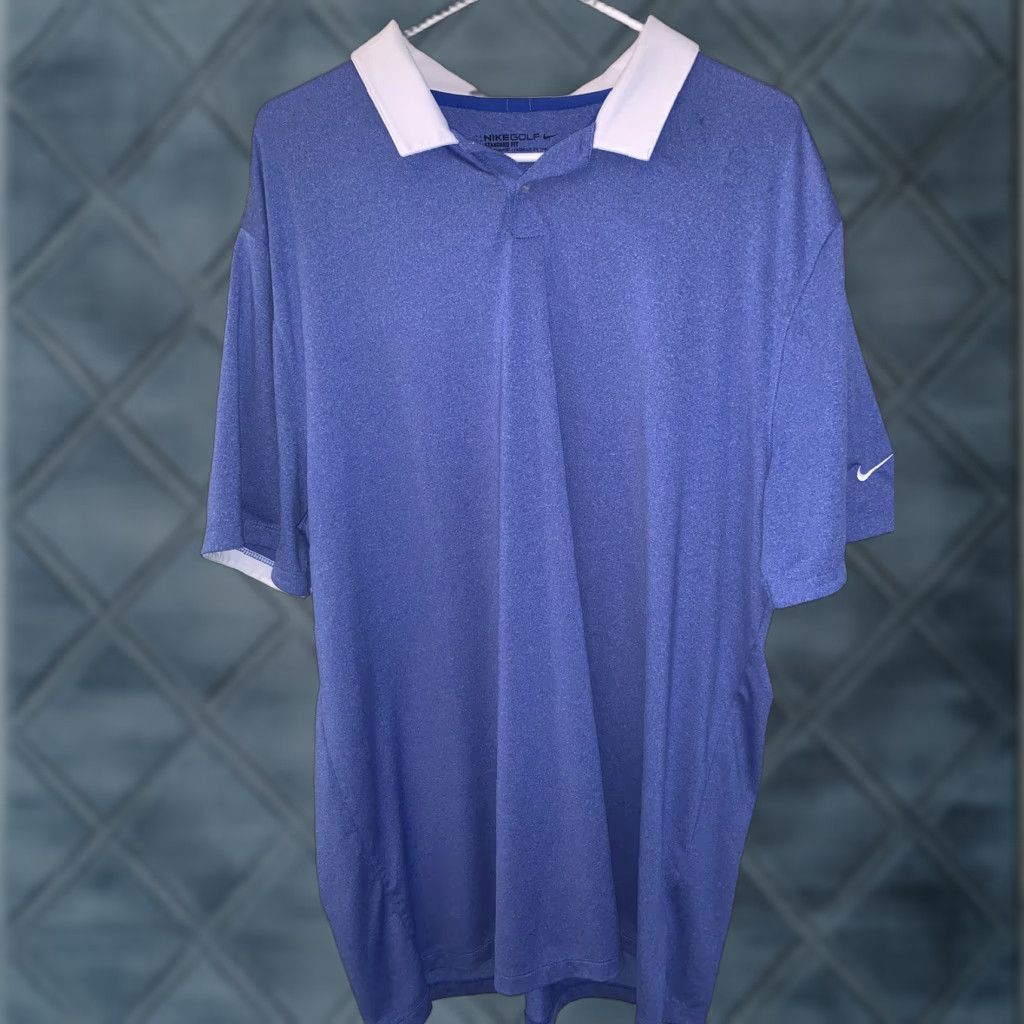 Nike NIKE GOLF DRI FIT SHIRT STANDARD XL BLUE Mens Size US XL / EU 56 / 4 - 1 Thumbnail
