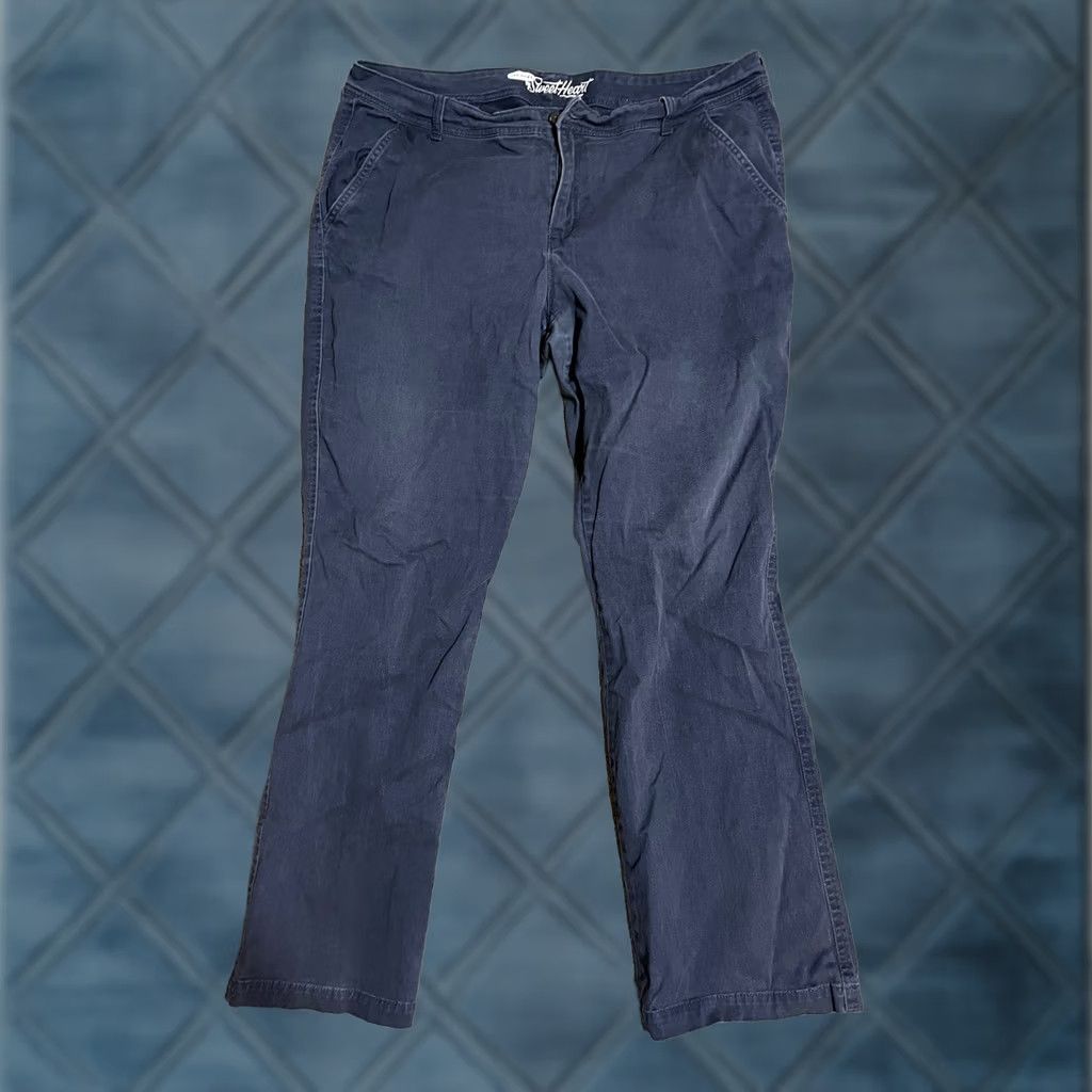 Old Navy Old Navy Pants Women's Size 16 Blue Denim Sweetheart Flat Front Straight Size 38" / US 16 / IT 52 - 1 Thumbnail