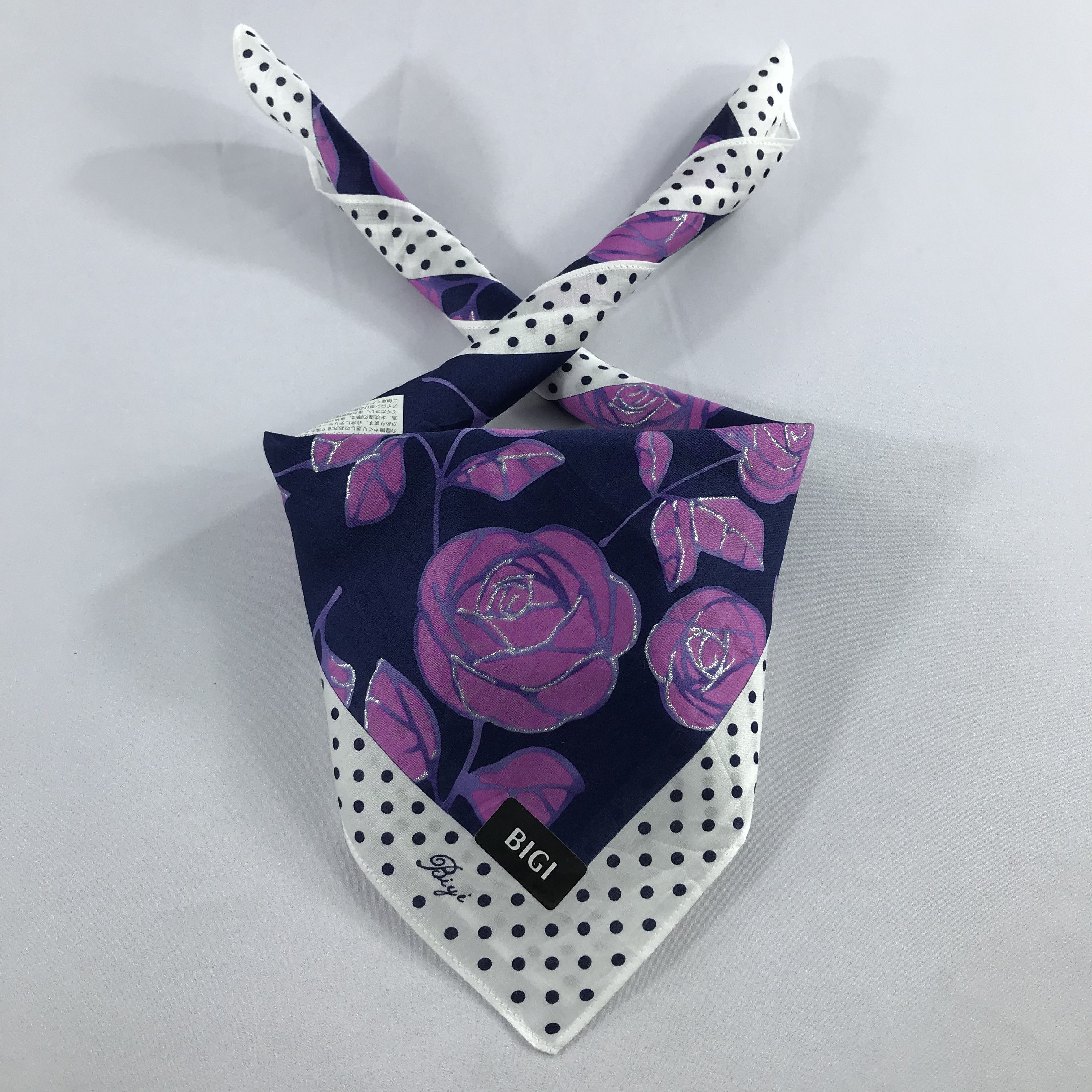 BIGI × Vintage Bigi Bandana / Handkerchief / Neckerchief -S2526 Size ONE SIZE - 3 Thumbnail