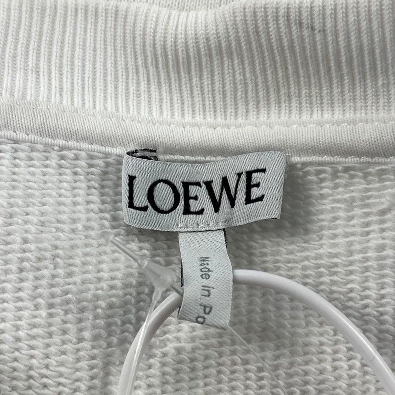 Loewe LOEWE White embroidered hoodie Size S / US 4 / IT 40 - 5 Thumbnail