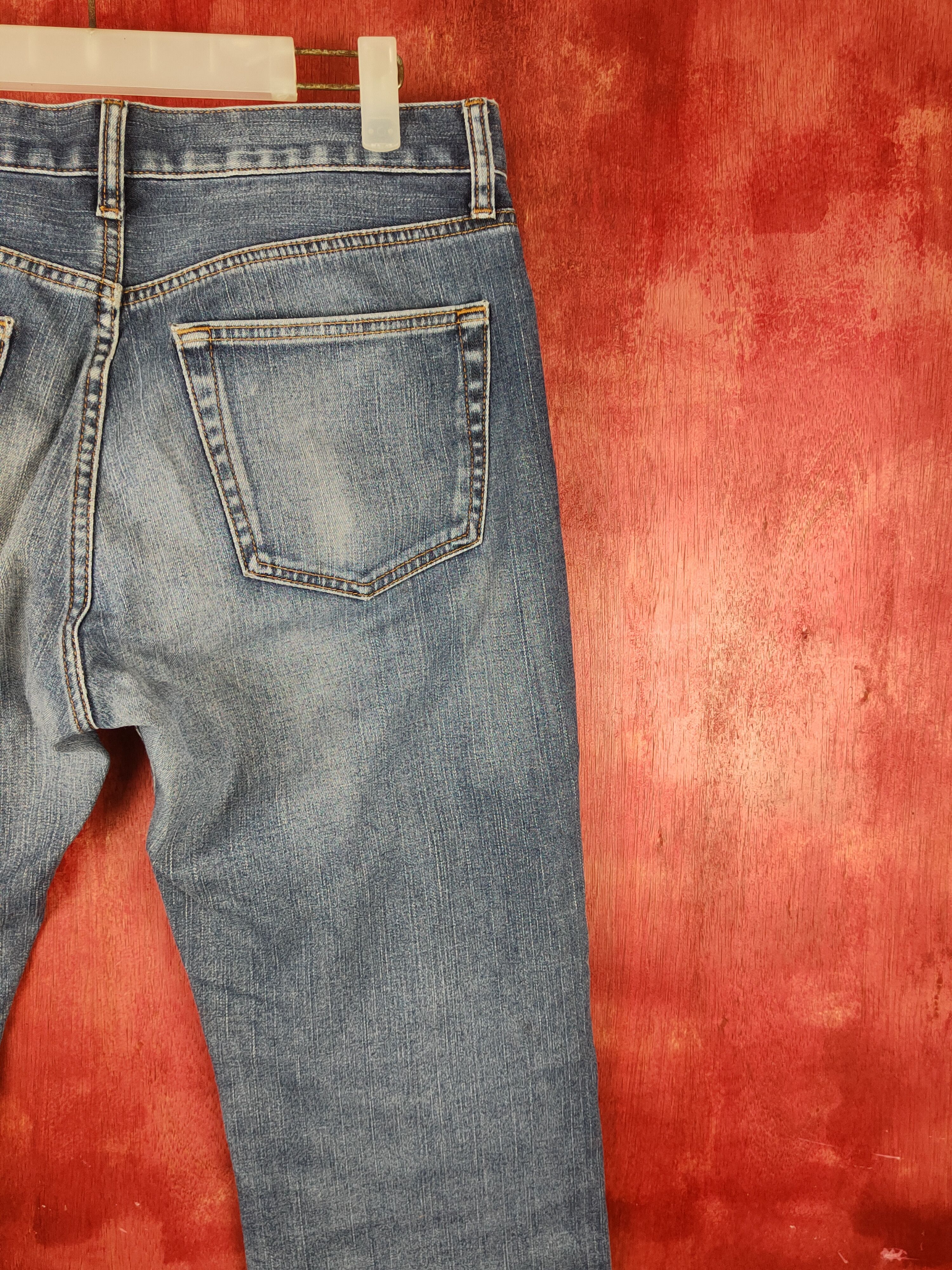 Japanese Brand Uniqlo Blue japan faded jeans Denim Pants #S1372 Size US 32 / EU 48 - 11 Thumbnail