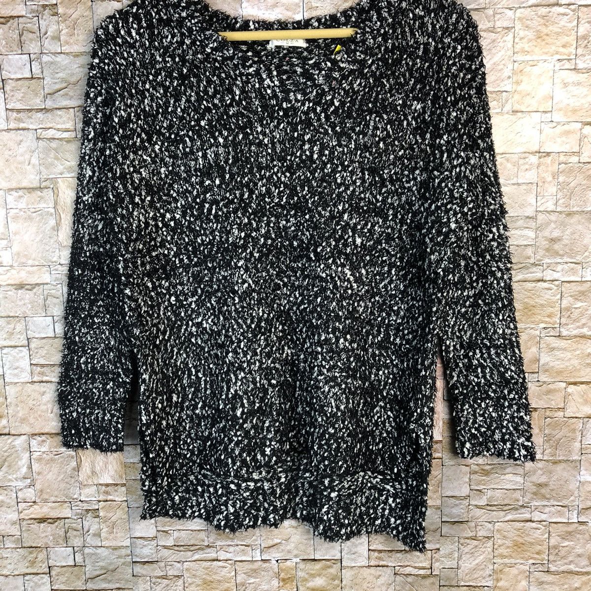 Homespun Knitwear × Japanese Brand Colza Black Knitwear #A681 Size M / US 6-8 / IT 42-44 - 3 Thumbnail