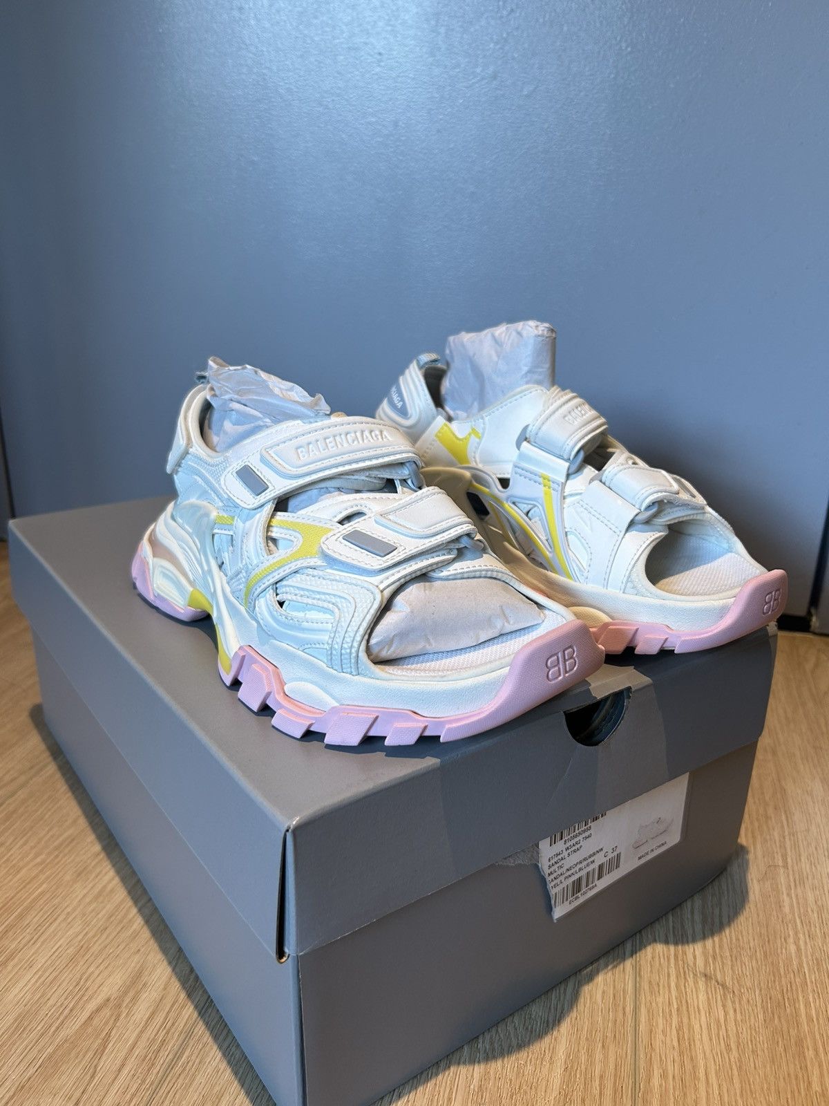 Balenciaga Balenciaga Track Sandal 37 Size US 5 / EU 37 - 1 Thumbnail