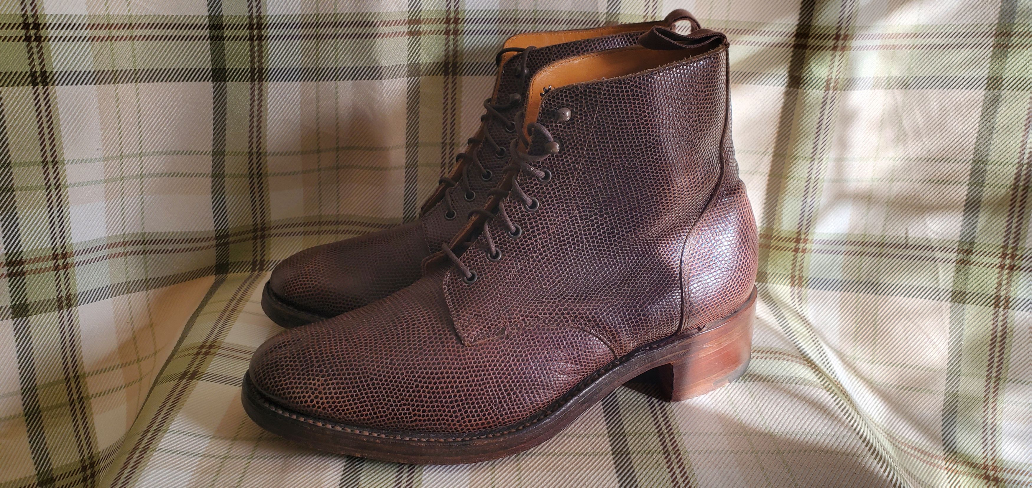 Jeffery West Jeffery West Lizard Leather Ankle Boots Size US 8 / EU 41 - 1 Thumbnail